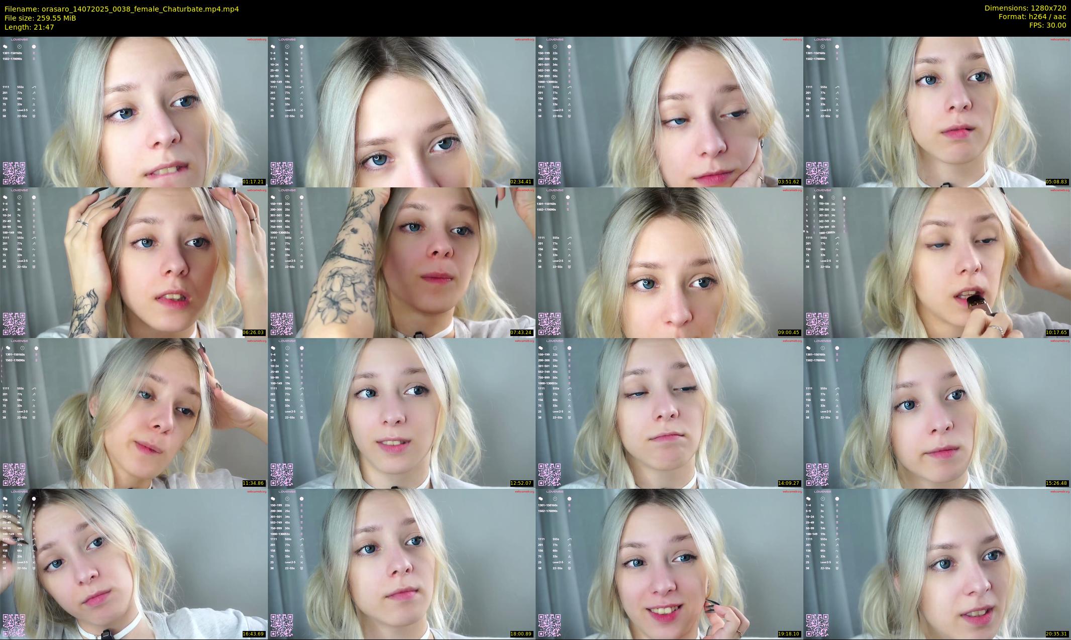 orasaro — 22 minute Chaturbate female cam show recording, 720p, Jul 14, 2025