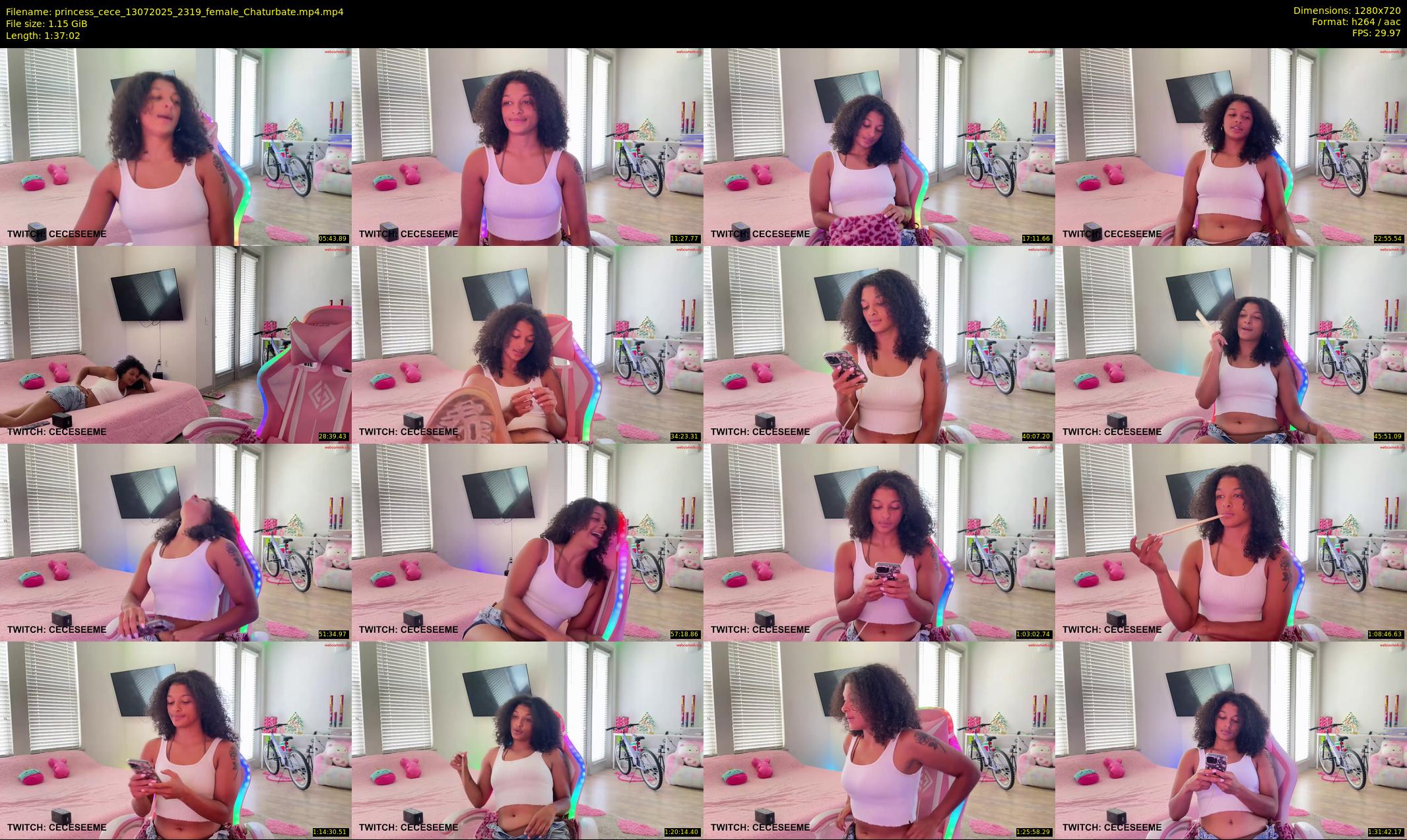 princess_cece — 98 minute Chaturbate female cam show recording, 720p, Jul 13, 2025