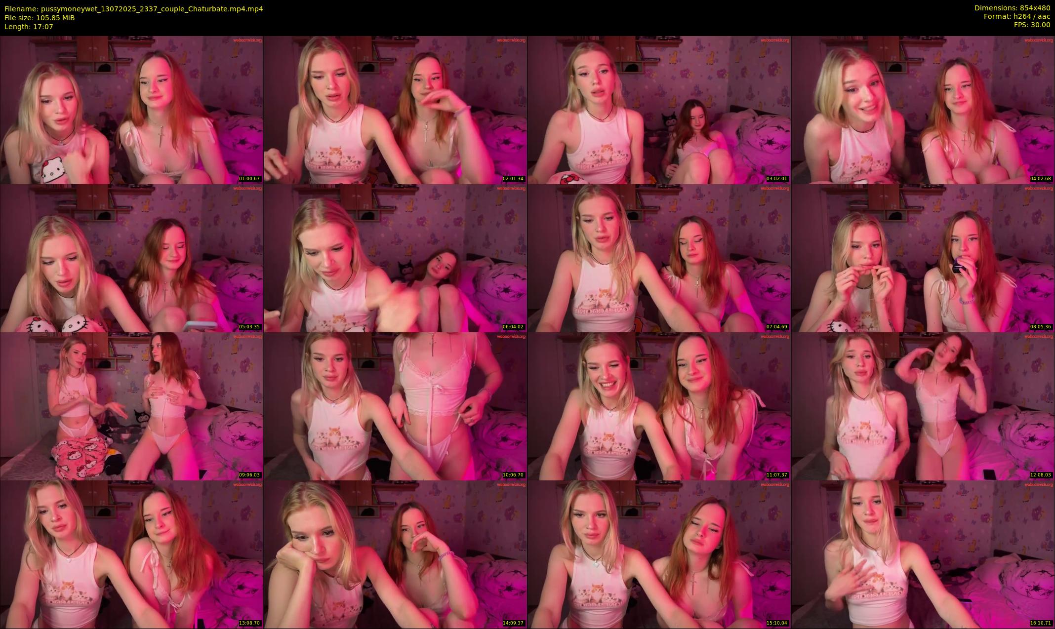 pussymoneywet — 18 minute Chaturbate couple cam show recording, 480p, Jul 13, 2025