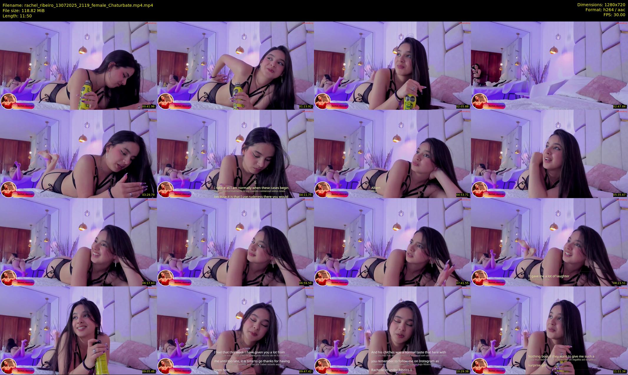 rachel_ribeiro — 12 minute Chaturbate female cam show recording, 720p, Jul 13, 2025