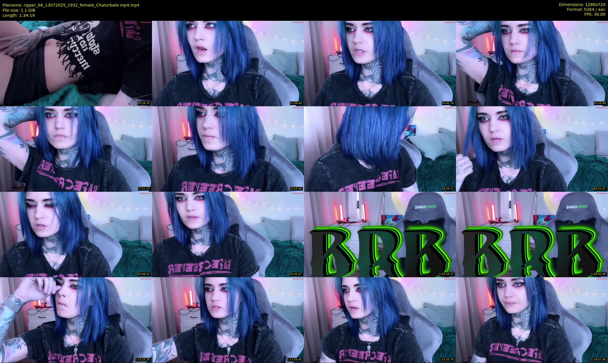 ripper_66 — 95 minute Chaturbate female cam show recording, 720p, Jul 13, 2025