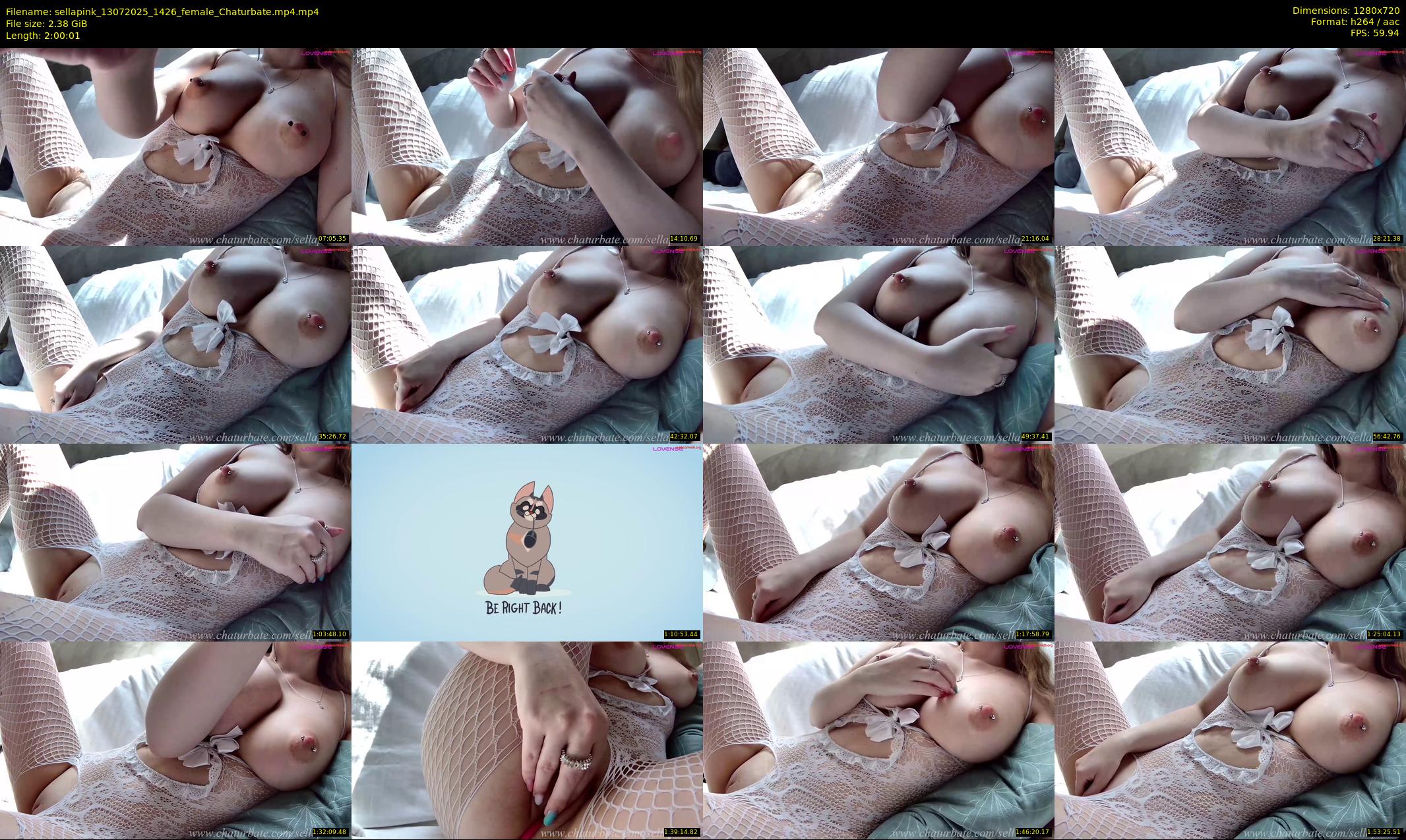 sellapink — 121 minute Chaturbate female cam show recording, 720p, Jul 13, 2025