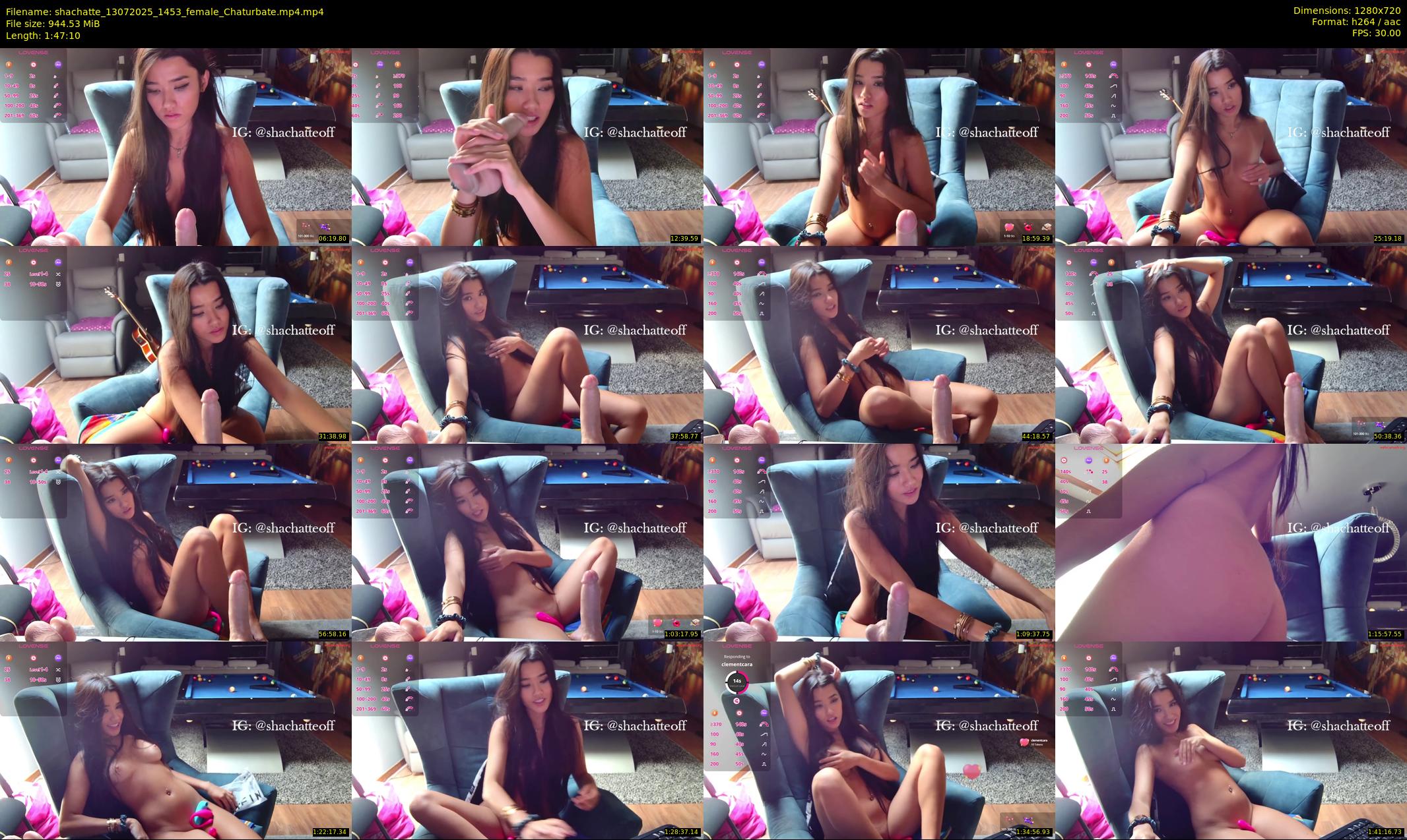 shachatte — 108 minute Chaturbate couple cam show recording, 720p, Jul 13, 2025