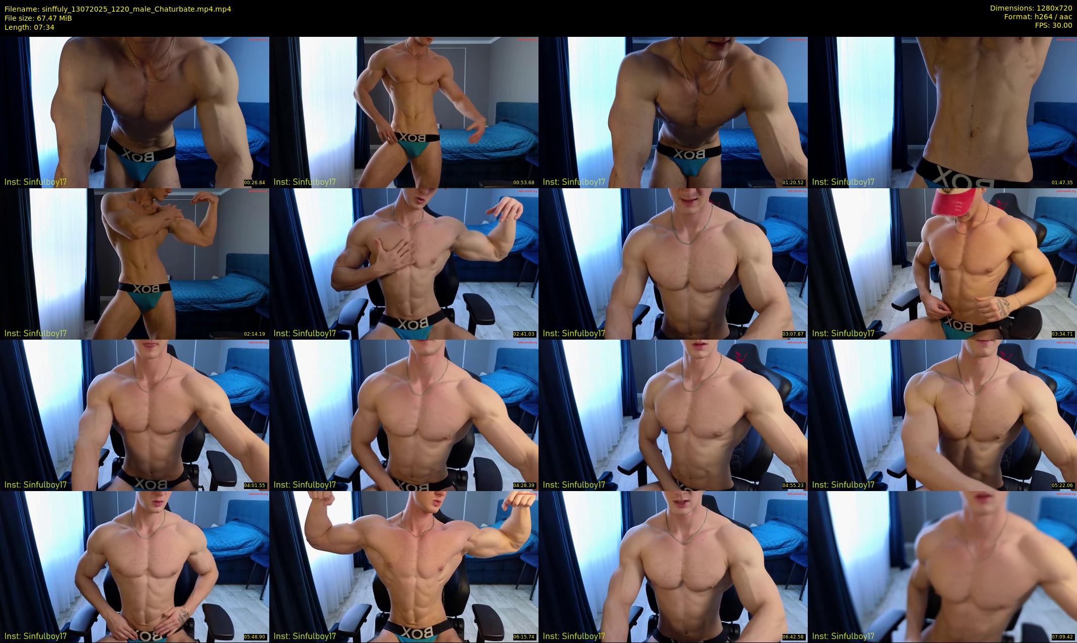 sinffuly — 8 minute Chaturbate male cam show recording, 720p, Jul 13, 2025