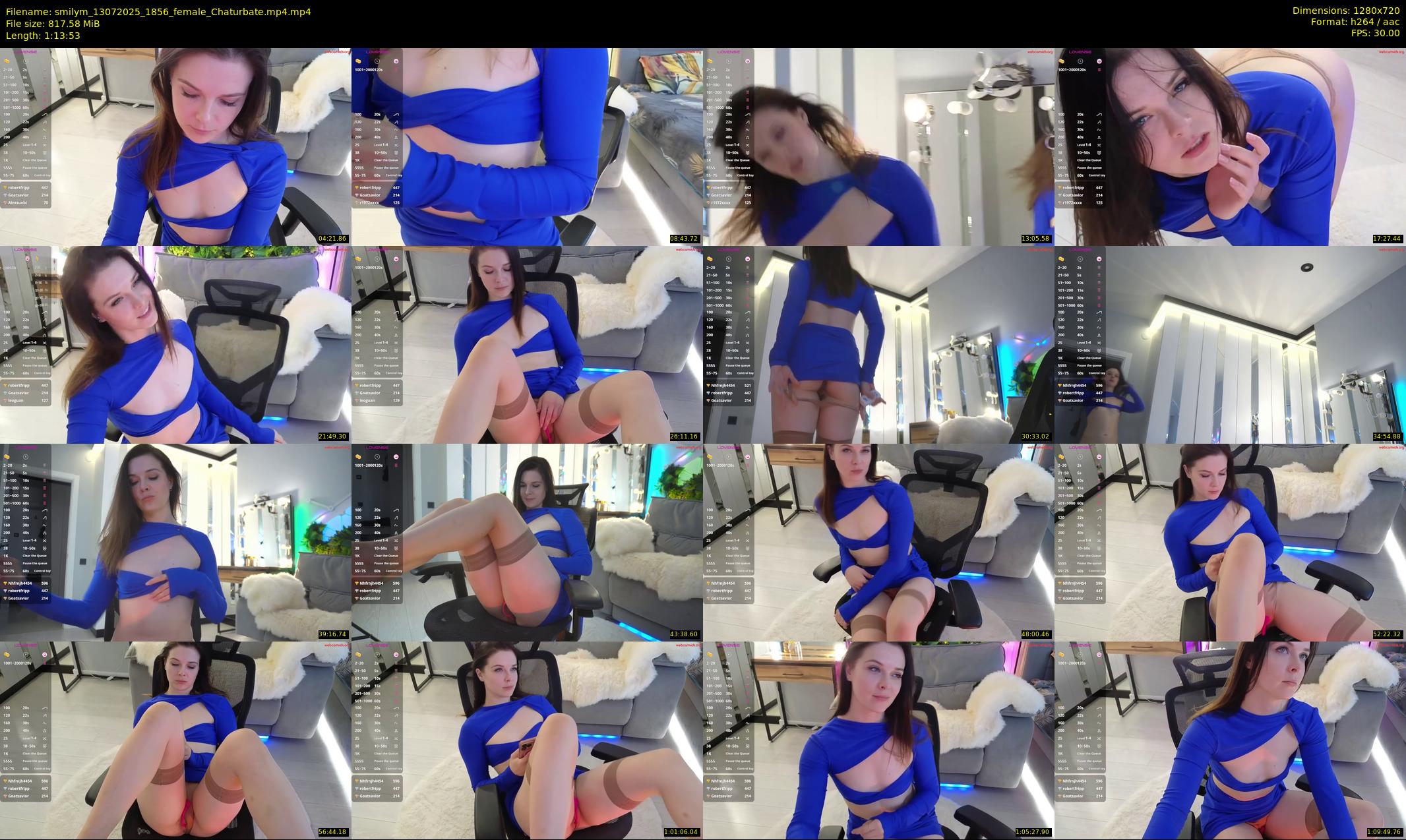 smilym — 74 minute Chaturbate female cam show recording, 720p, Jul 13, 2025