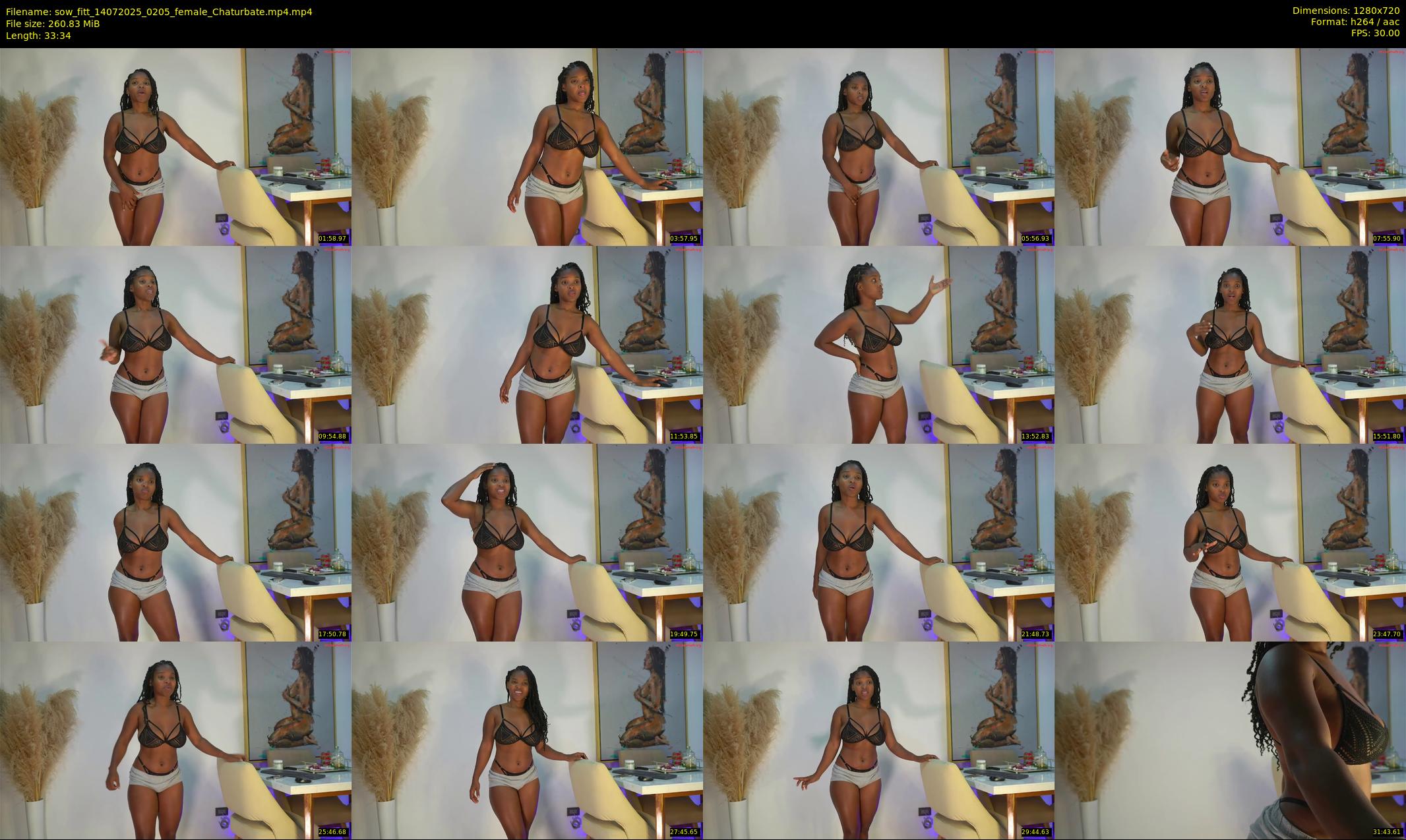 sow_fitt — 34 minute Chaturbate female cam show recording, 720p, Jul 14, 2025