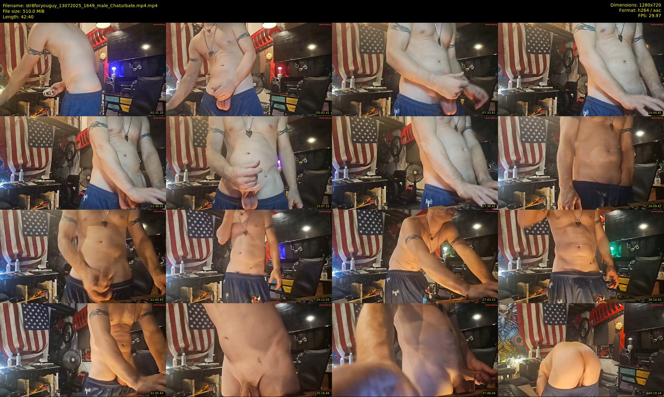 str8foryouguy — 43 minute Chaturbate male cam show recording, 720p, Jul 13, 2025
