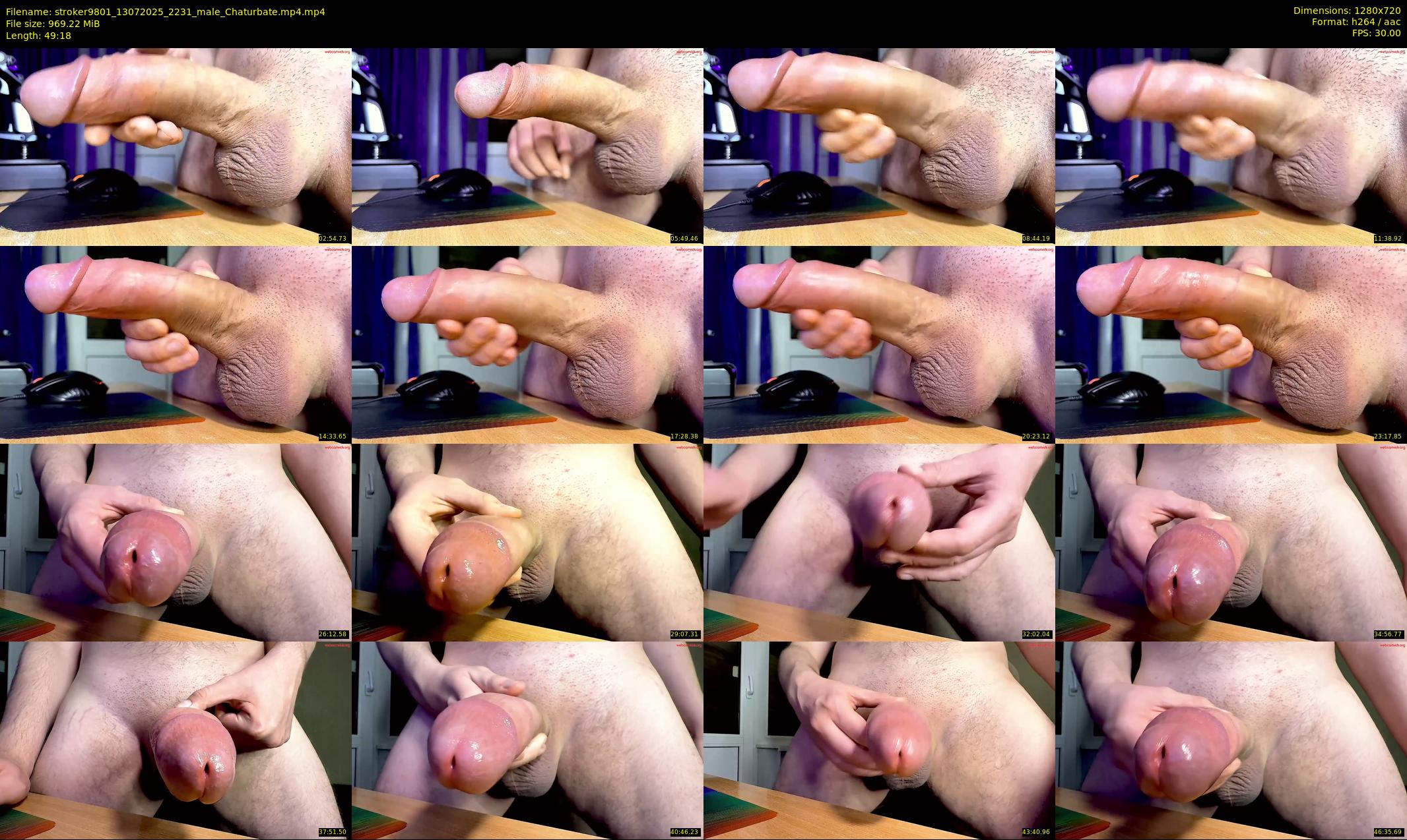 stroker9801 — 50 minute Chaturbate male cam show recording, 720p, Jul 13, 2025