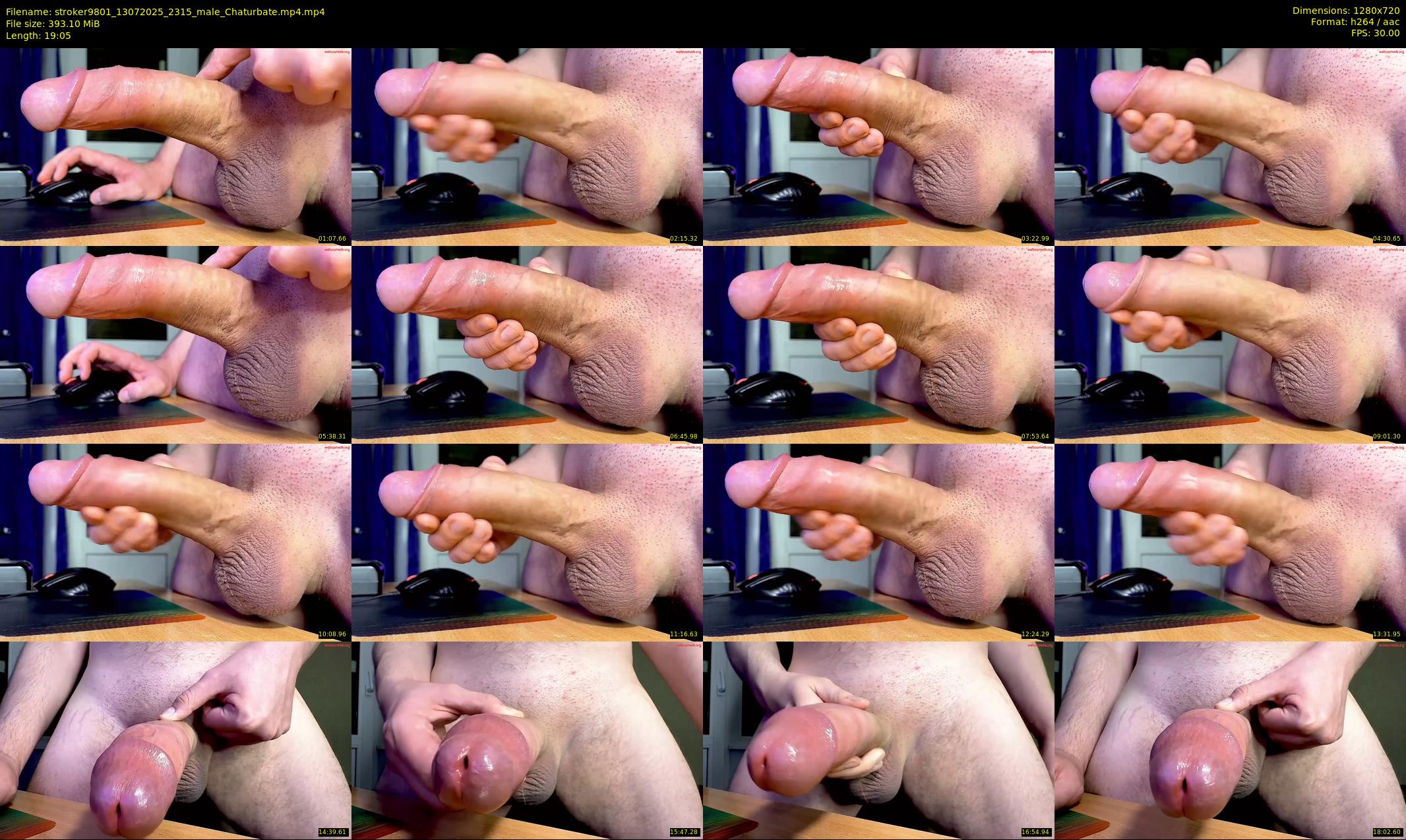 stroker9801 — 20 minute Chaturbate male cam show recording, 720p, Jul 13, 2025