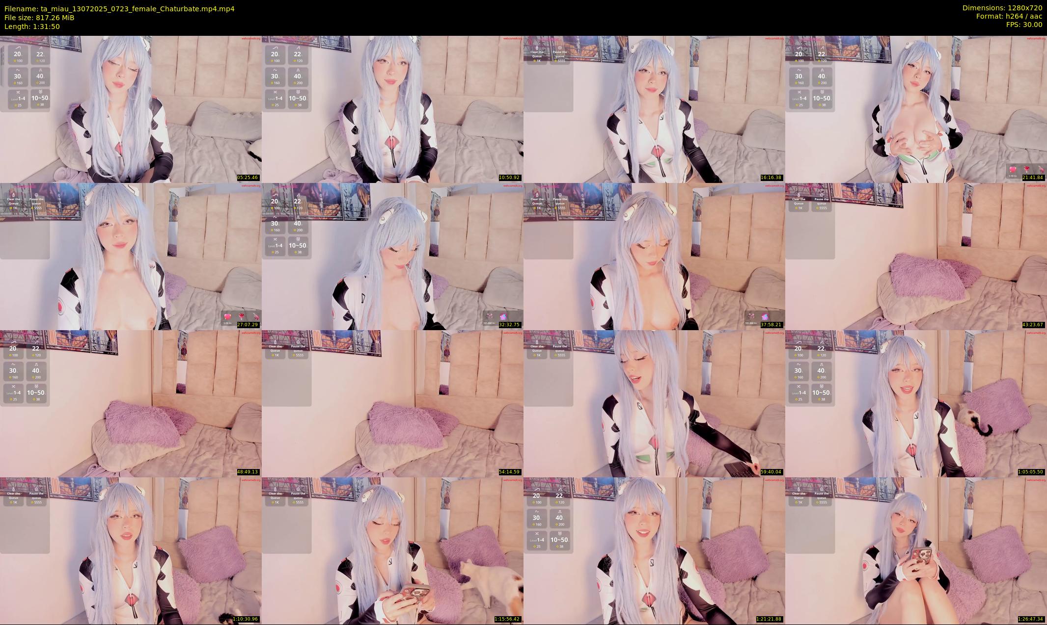 ta_miau — 92 minute Chaturbate female cam show recording, 720p, Jul 13, 2025