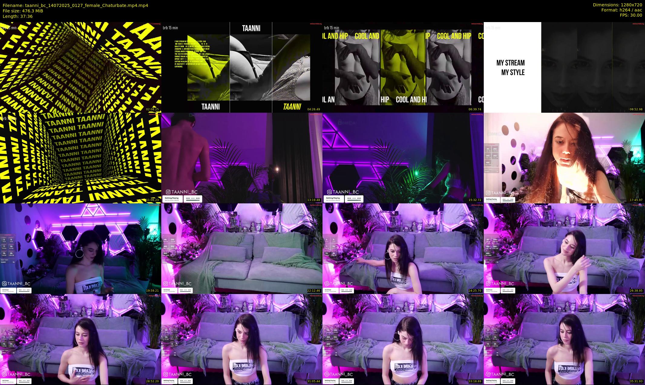 taanni_bc — 38 minute Chaturbate female cam show recording, 720p, Jul 14, 2025