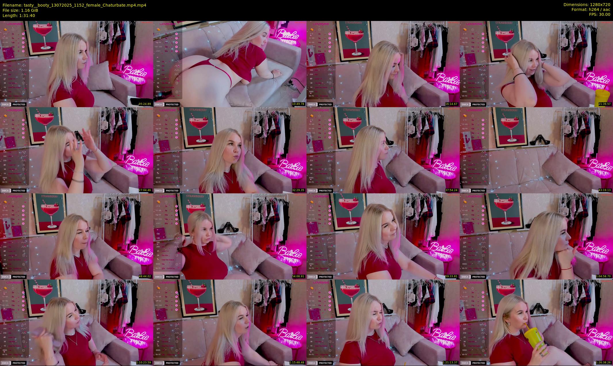 tasty__booty — 92 minute Chaturbate female cam show recording, 720p, Jul 13, 2025
