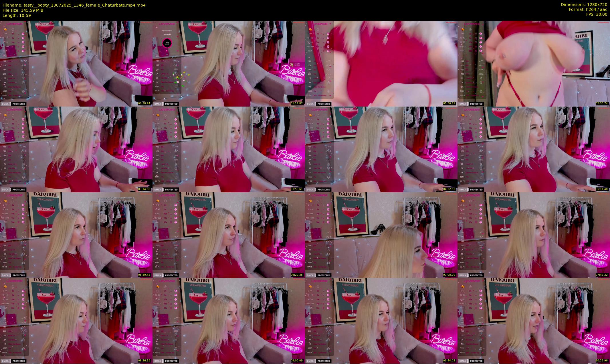 tasty__booty — 11 minute Chaturbate female cam show recording, 720p, Jul 13, 2025