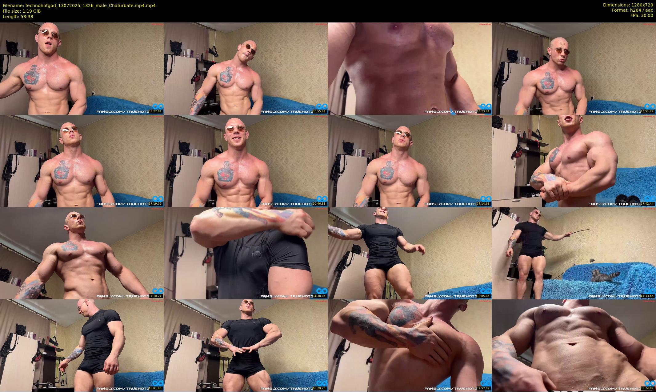 technohotgod — 59 minute Chaturbate male cam show recording, 720p, Jul 13, 2025