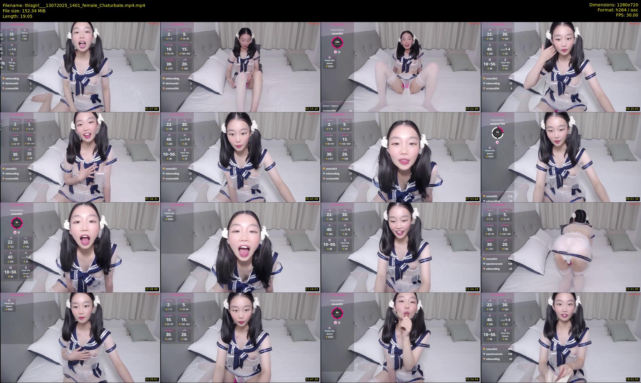 thisgirl__ — 20 minute Chaturbate female cam show recording, 720p, Jul 13, 2025
