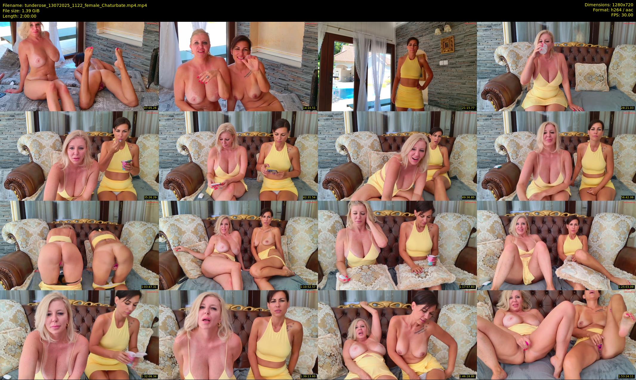 tunderose — 120 minute Chaturbate female cam show recording, 720p, Jul 13, 2025