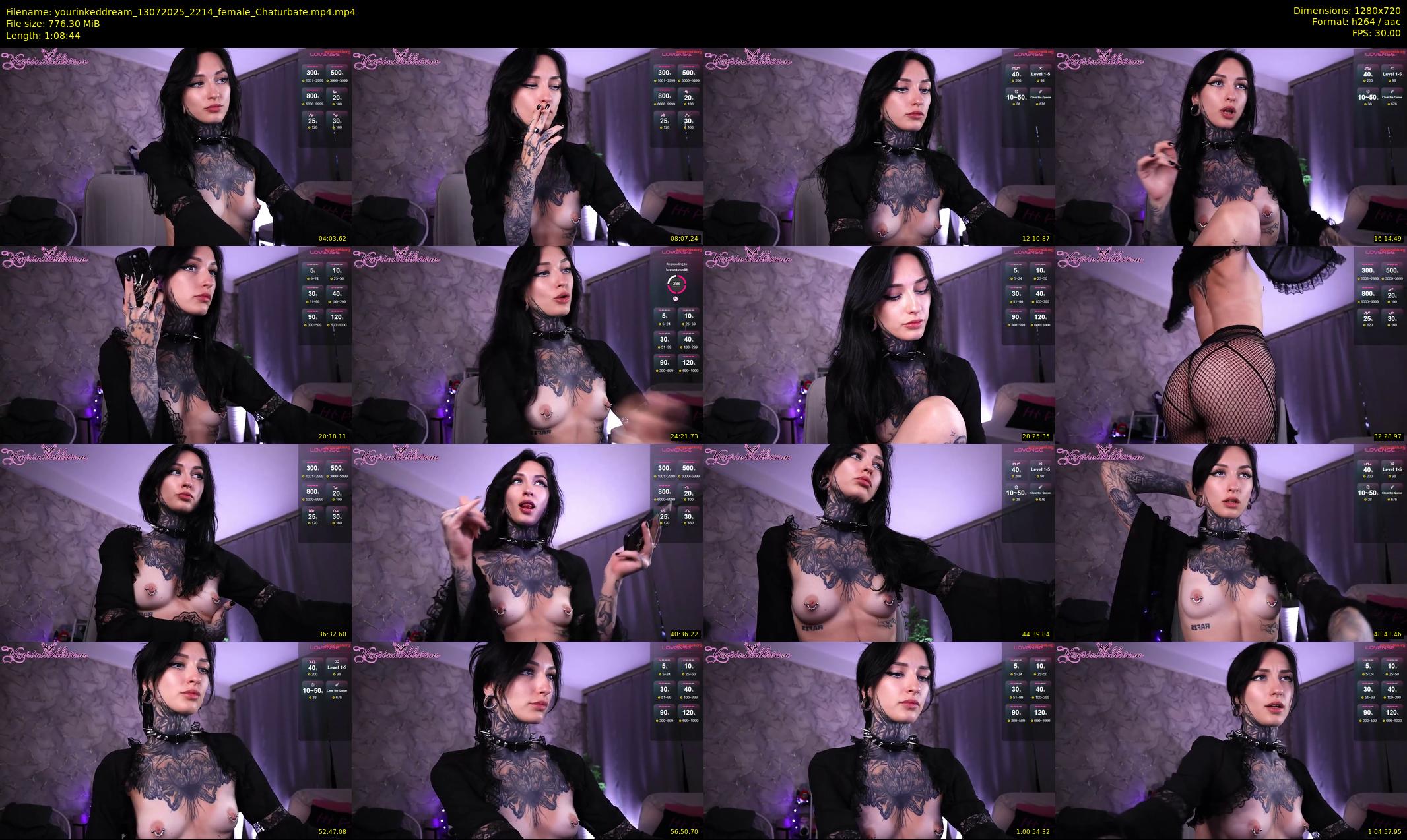 yourinkeddream — 69 minute Chaturbate couple cam show recording, 720p, Jul 13, 2025