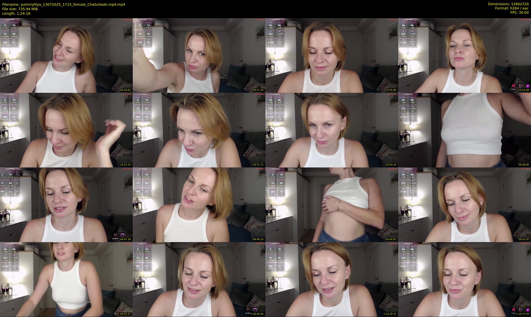 yummylilya — 85 minute Chaturbate female cam show recording, 720p, Jul 13, 2025