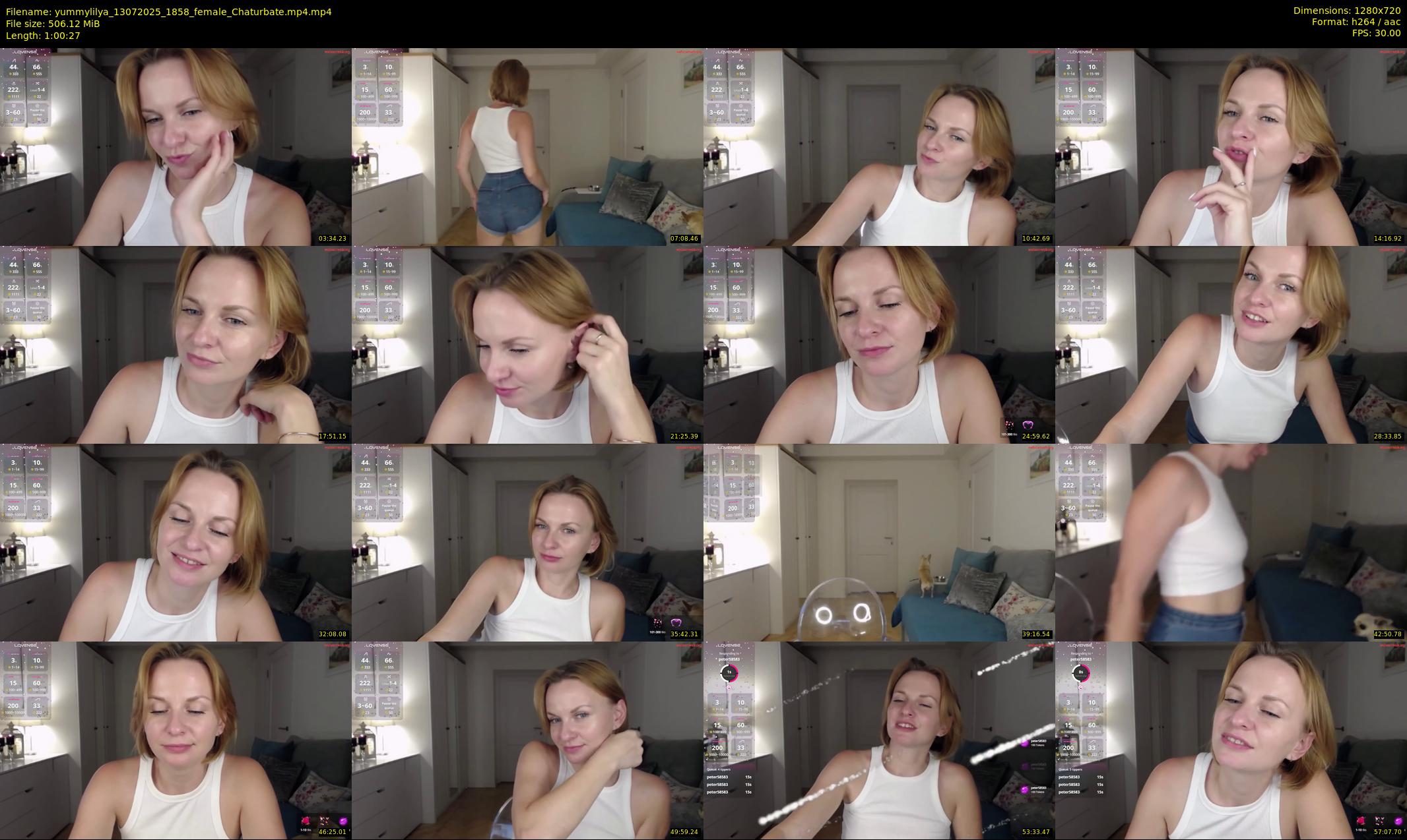 yummylilya — 61 minute Chaturbate female cam show recording, 720p, Jul 13, 2025