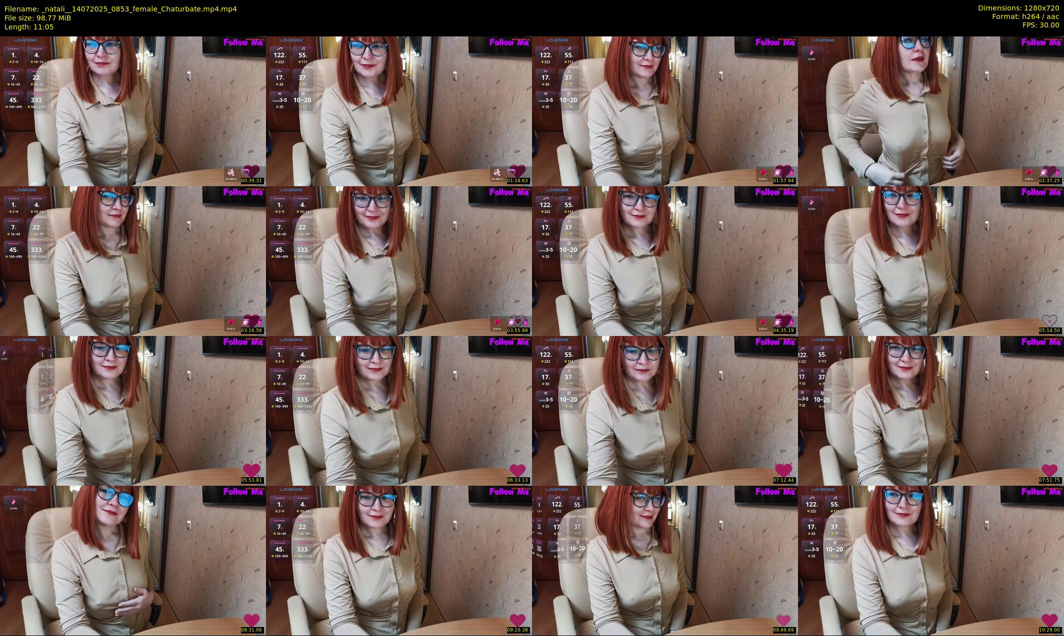 _natali_ — 12 minute Chaturbate female cam show recording, 720p, Jul 14, 2025