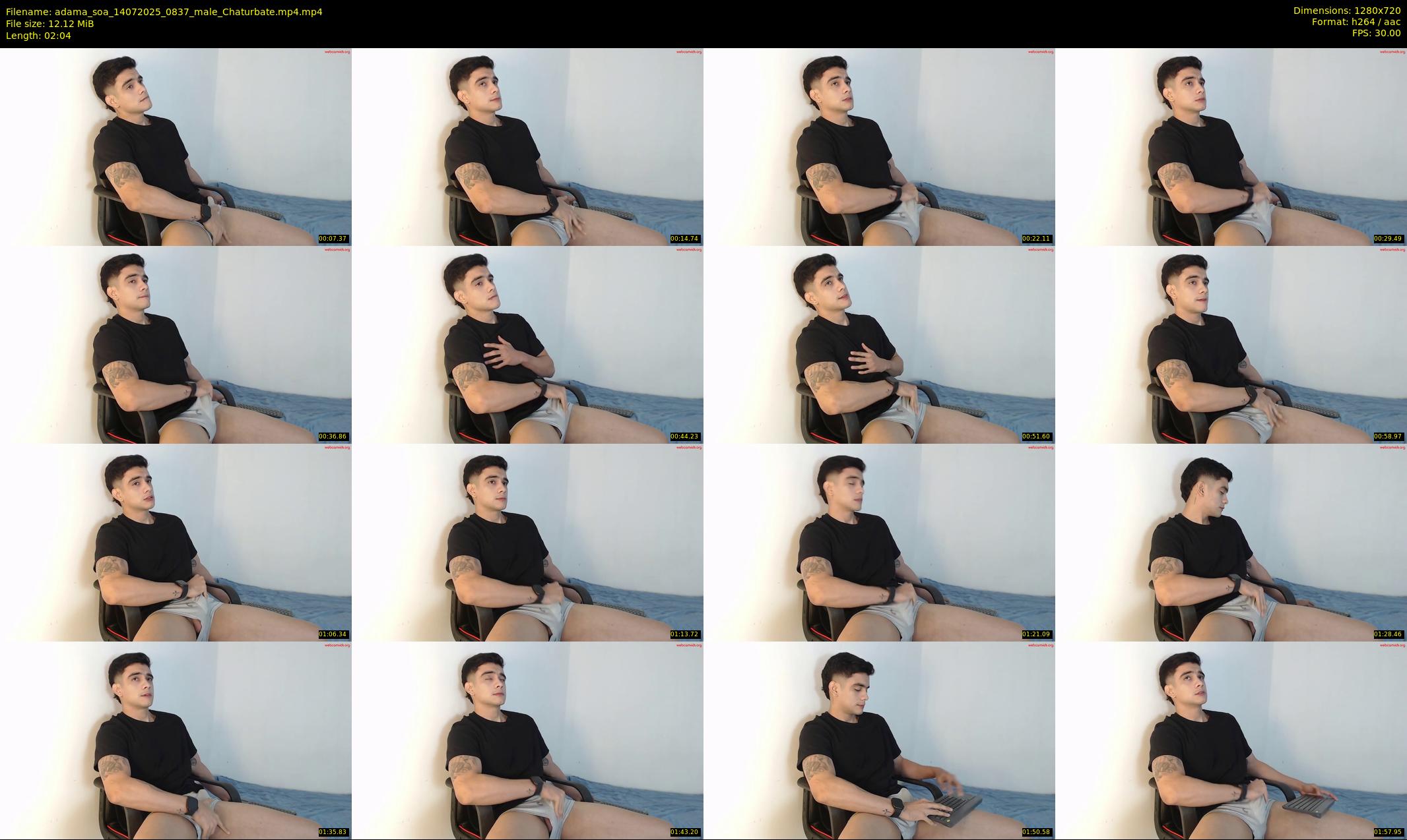 adama_soa — 3 minute Chaturbate male cam show recording, 720p, Jul 14, 2025