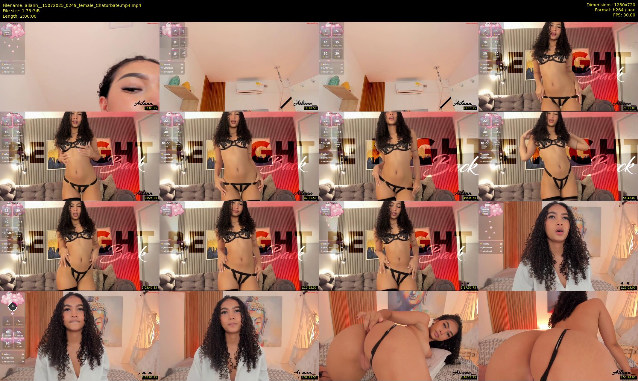 ailann_ — 120 minute Chaturbate female cam show recording, 720p, Jul 15, 2025