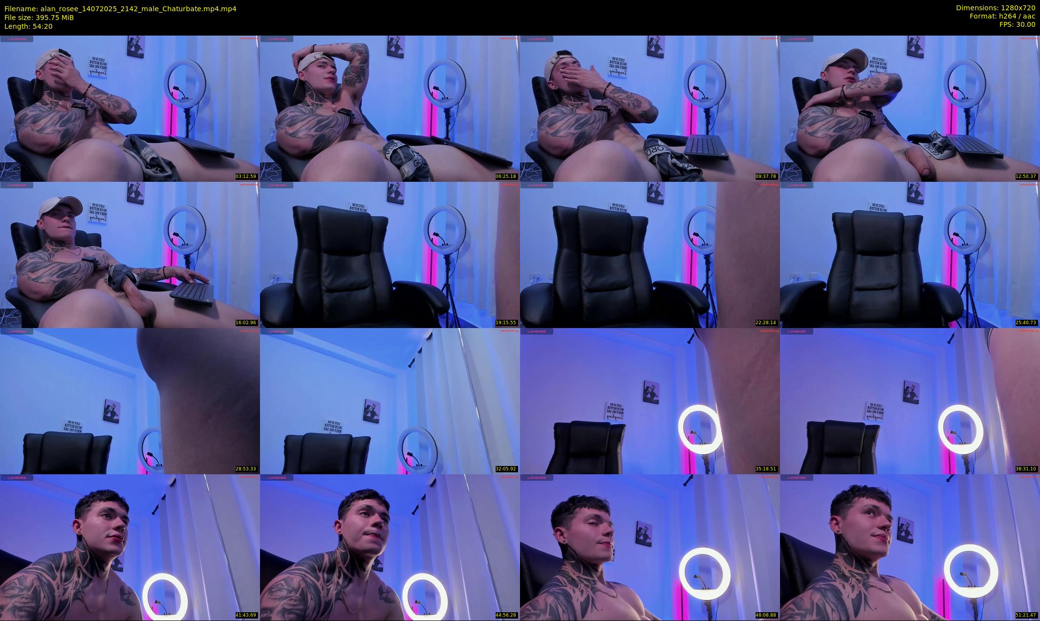 alan_rosee — 55 minute Chaturbate male cam show recording, 720p, Jul 14, 2025