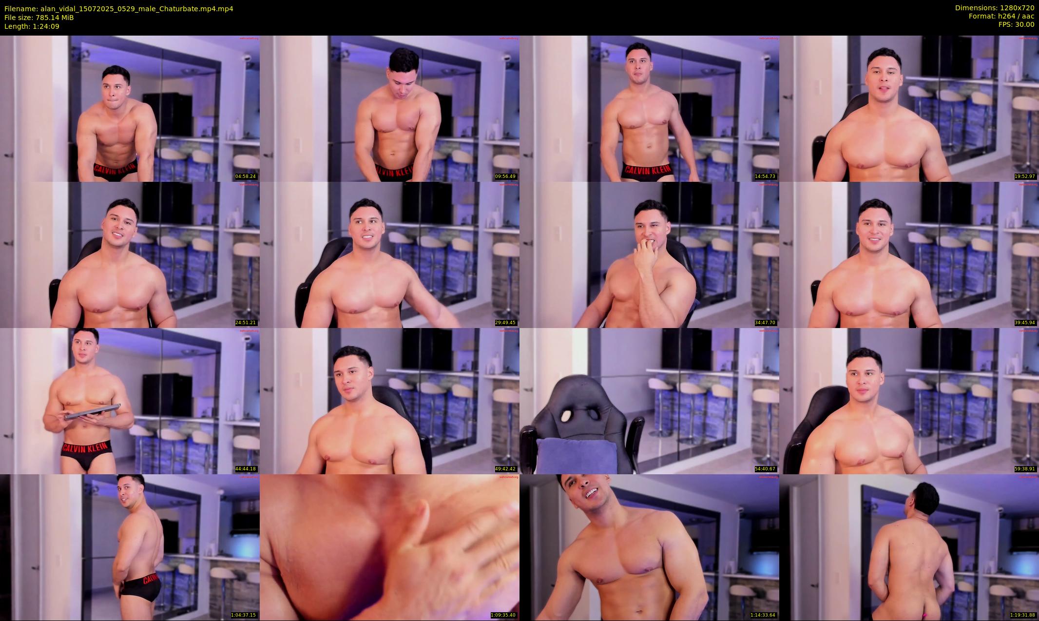 alan_vidal — 85 minute Chaturbate male cam show recording, 720p, Jul 15, 2025