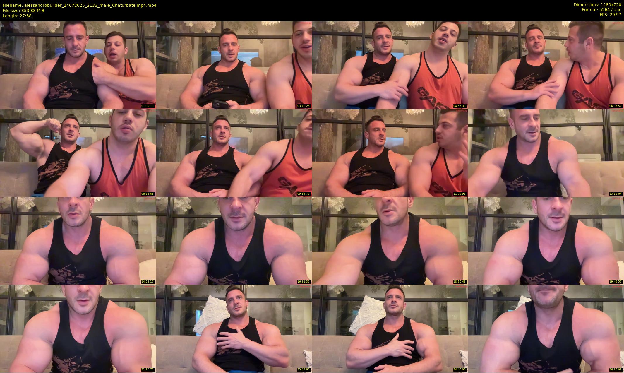 alessandrobuilder — 28 minute Chaturbate couple cam show recording, 720p, Jul 14, 2025