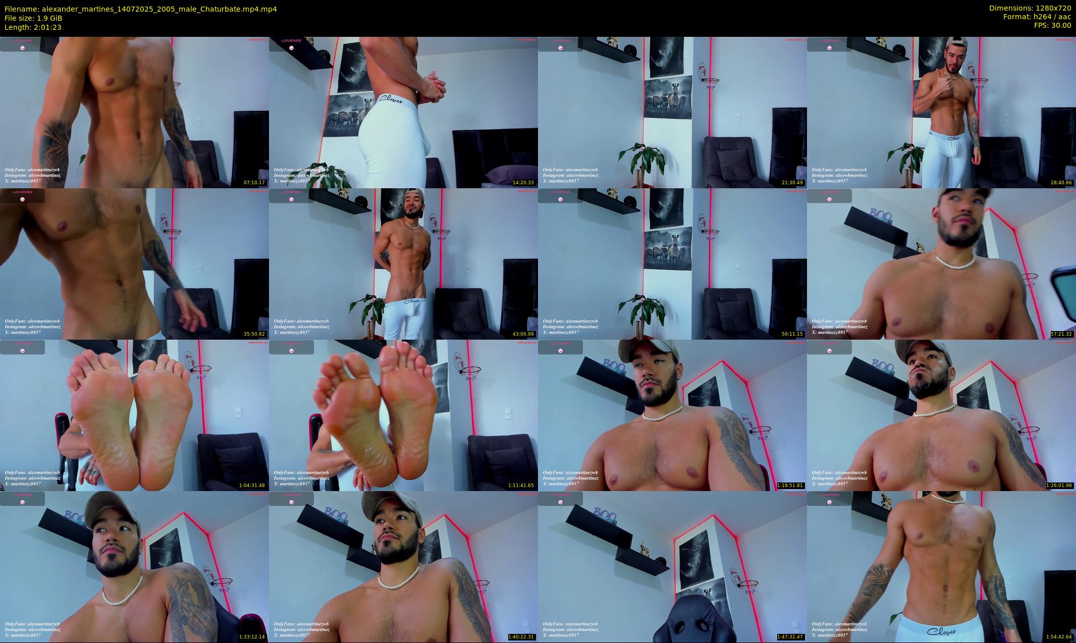alexander_martines — 122 minute Chaturbate male cam show recording, 720p, Jul 14, 2025