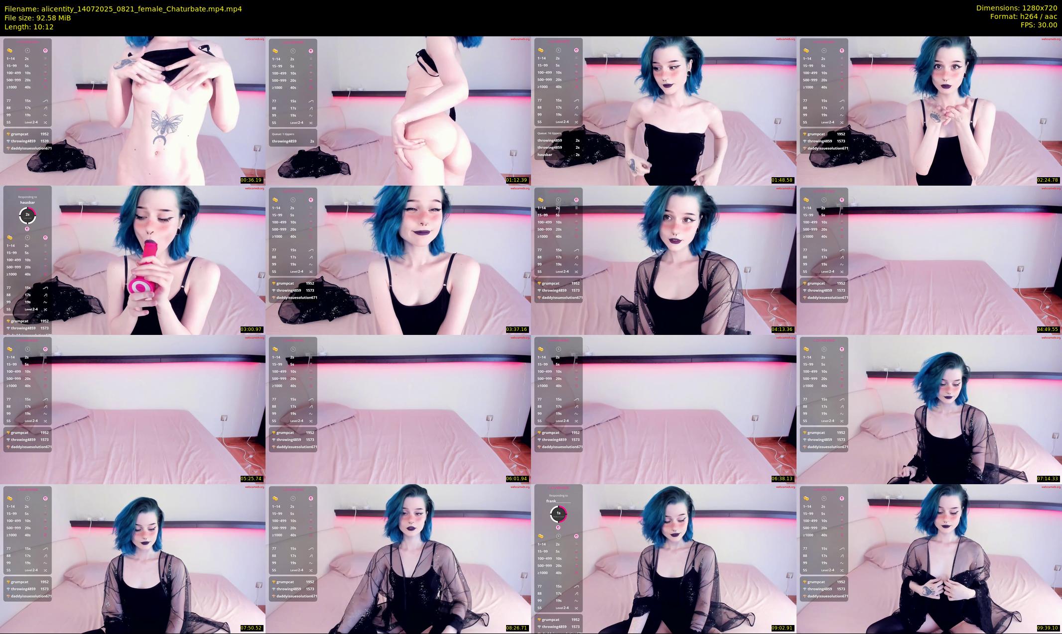 alicentity — 11 minute Chaturbate female cam show recording, 720p, Jul 14, 2025