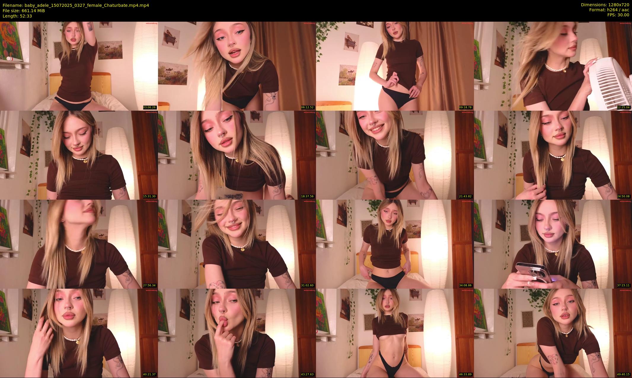 baby_adele — 53 minute Chaturbate female cam show recording, 720p, Jul 15, 2025