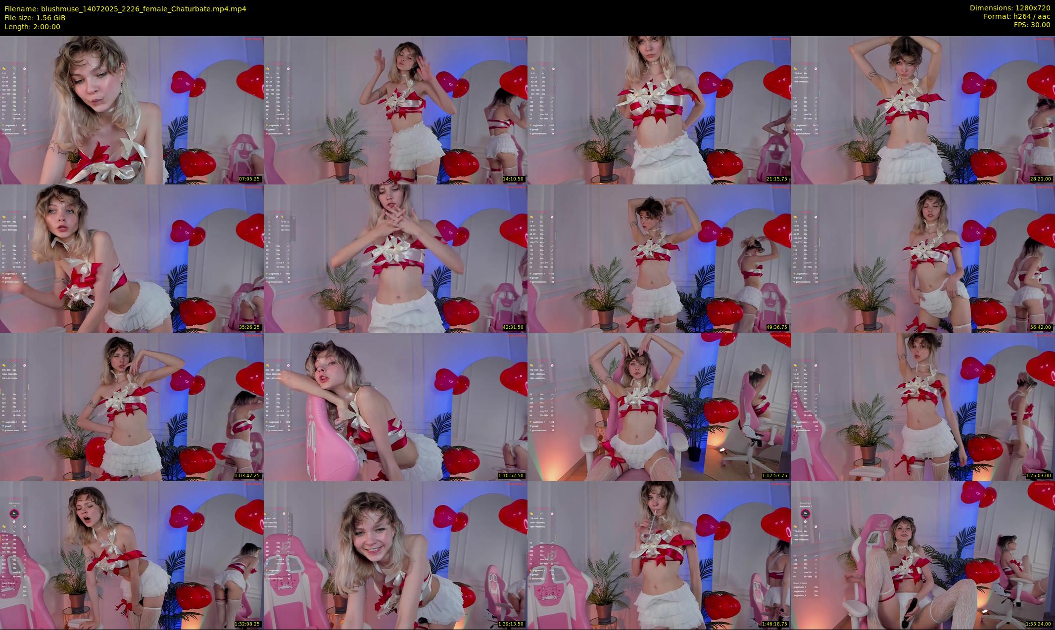 blushmuse — 120 minute Chaturbate female cam show recording, 720p, Jul 14, 2025