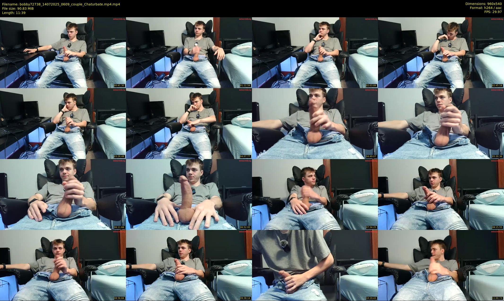 bobby72738 — 12 minute Chaturbate male cam show recording, 480p, Jul 14, 2025