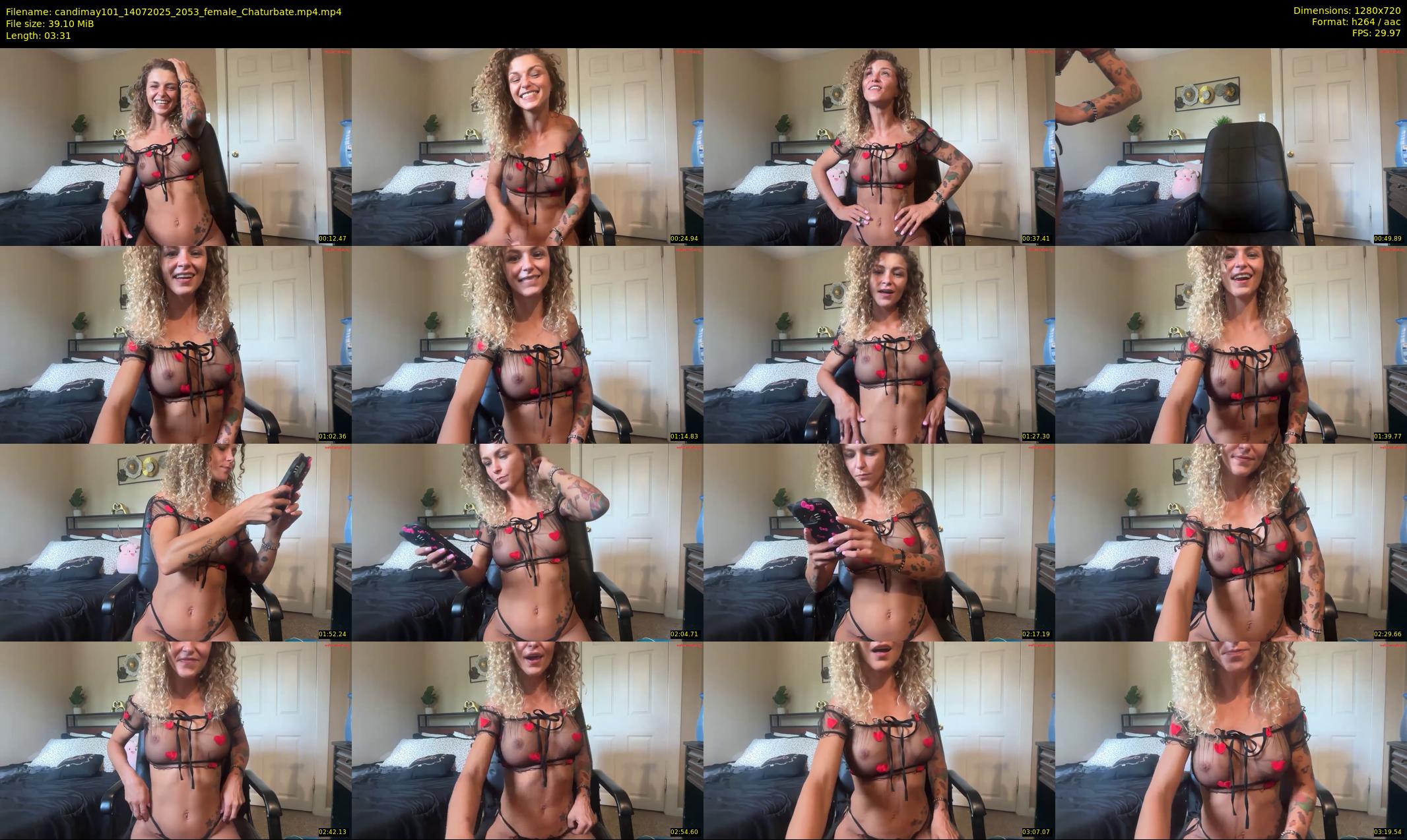 candimay101 — 4 minute Chaturbate female cam show recording, 720p, Jul 14, 2025