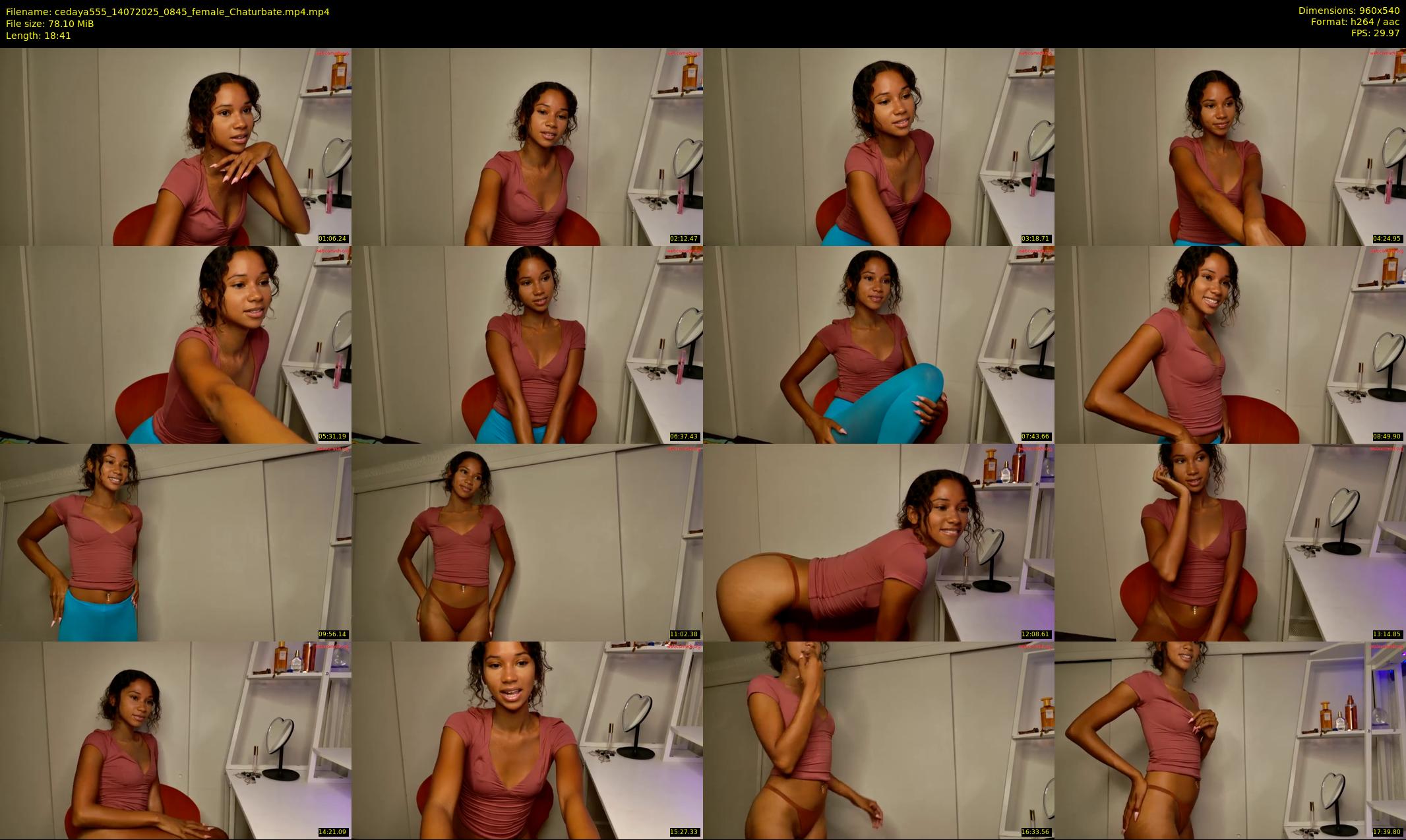 cedaya555 — 19 minute Chaturbate female cam show recording, 480p, Jul 14, 2025