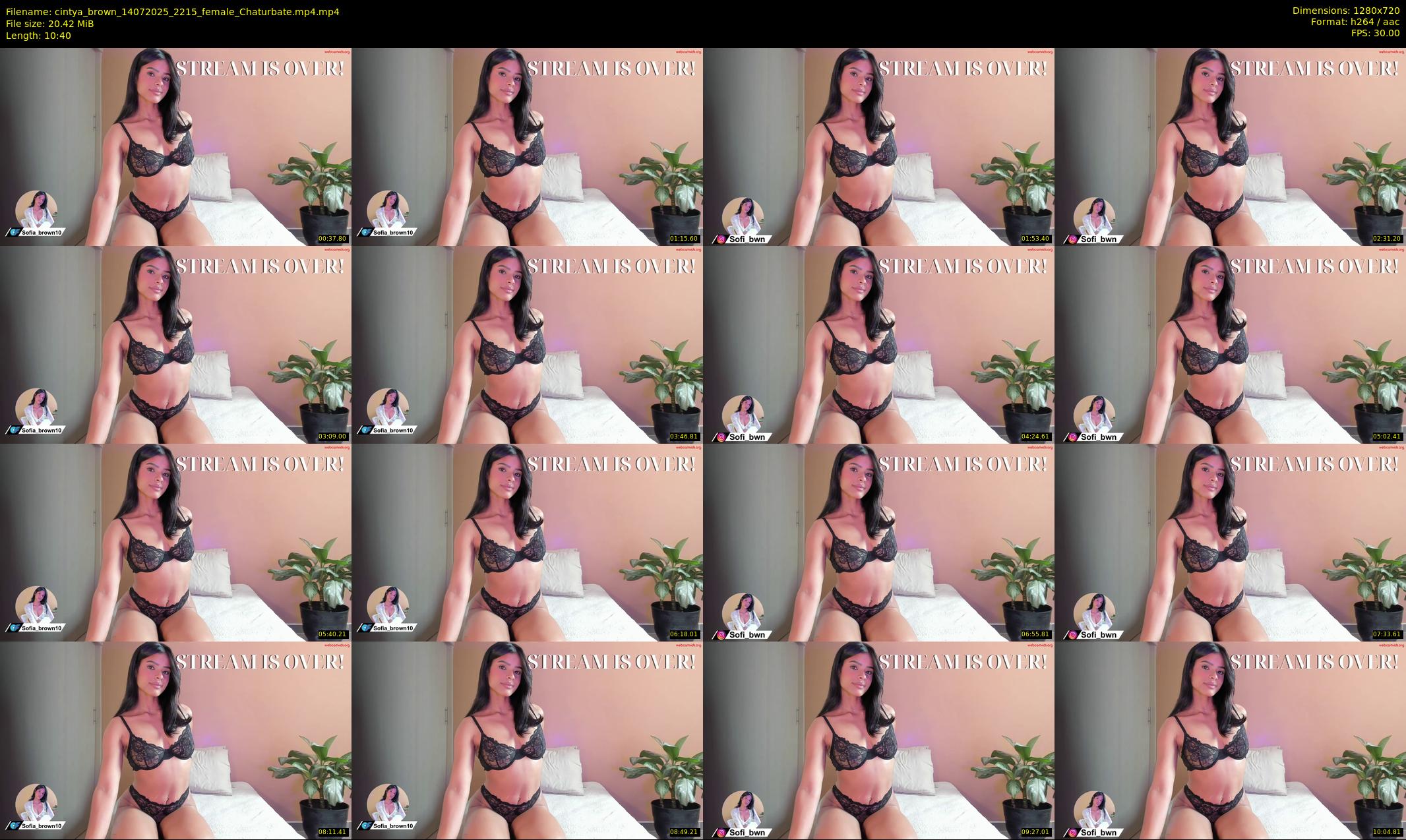 cintya_brown — 11 minute Chaturbate female cam show recording, 720p, Jul 14, 2025