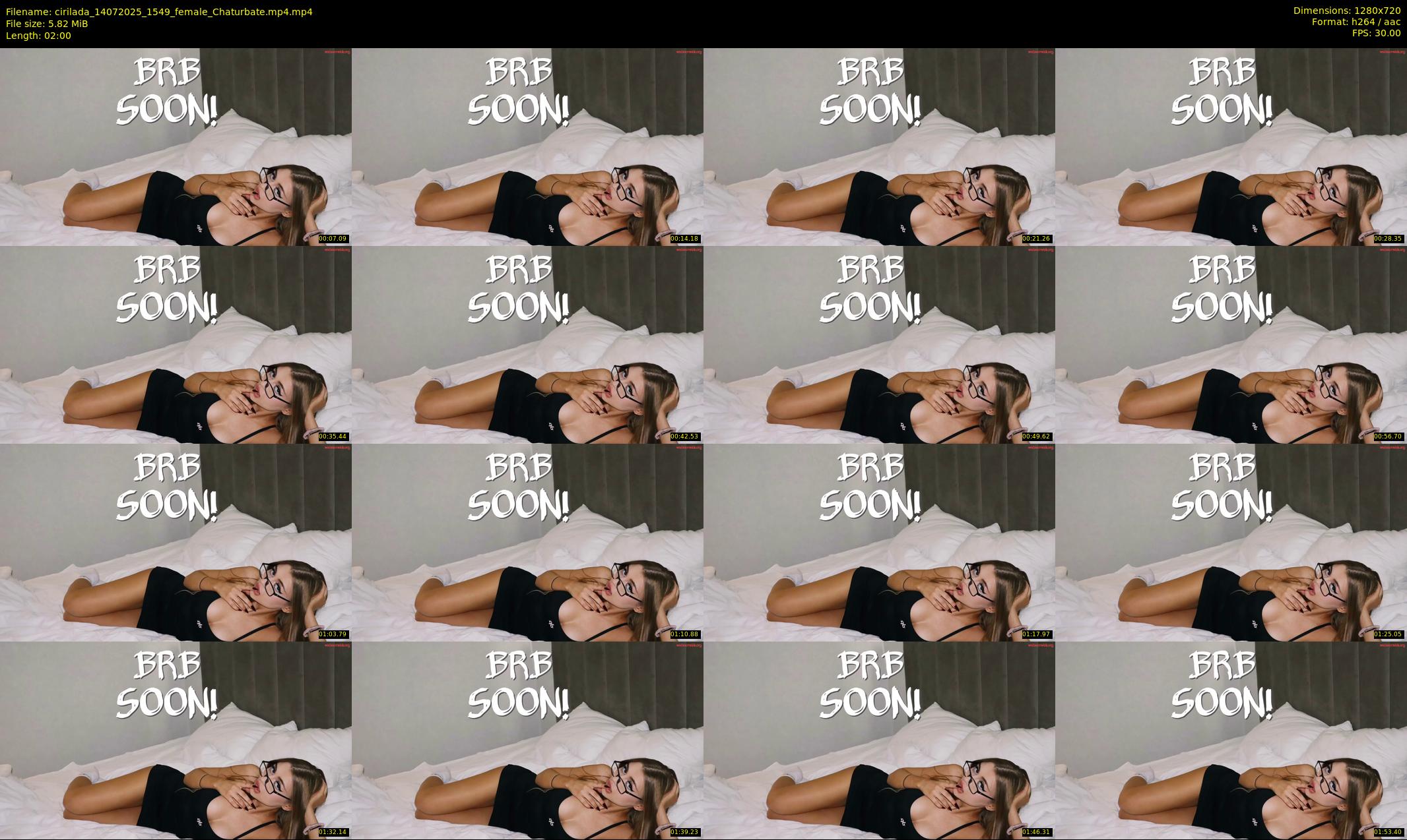 cirilada — 2 minute Chaturbate female cam show recording, 720p, Jul 14, 2025