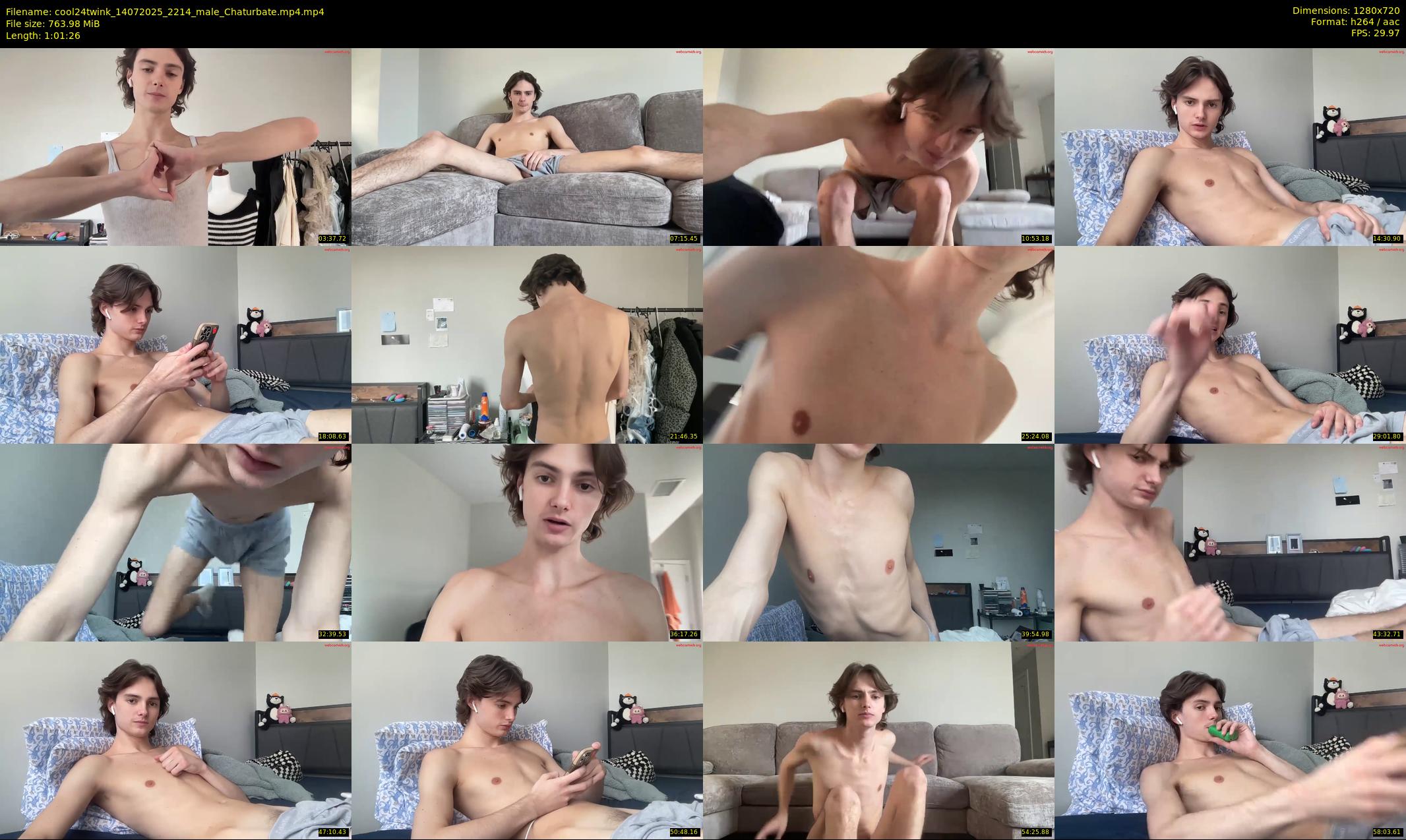cool24twink — 62 minute Chaturbate male cam show recording, 720p, Jul 14, 2025