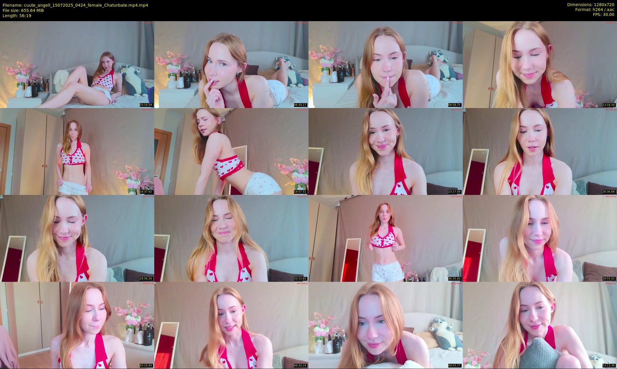cuute_angell — 57 minute Chaturbate female cam show recording, 720p, Jul 15, 2025