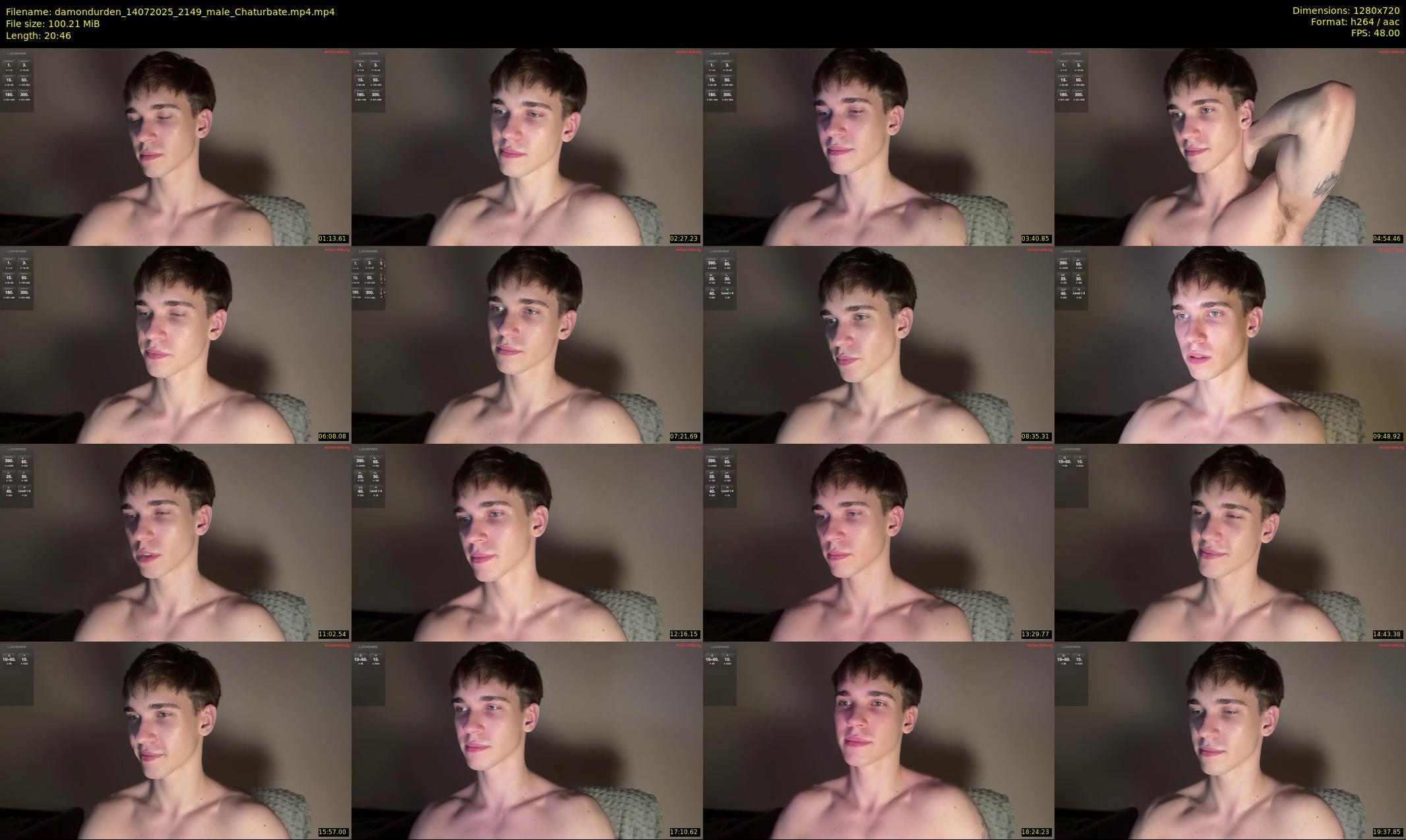 damondurden — 21 minute Chaturbate male cam show recording, 720p, Jul 14, 2025