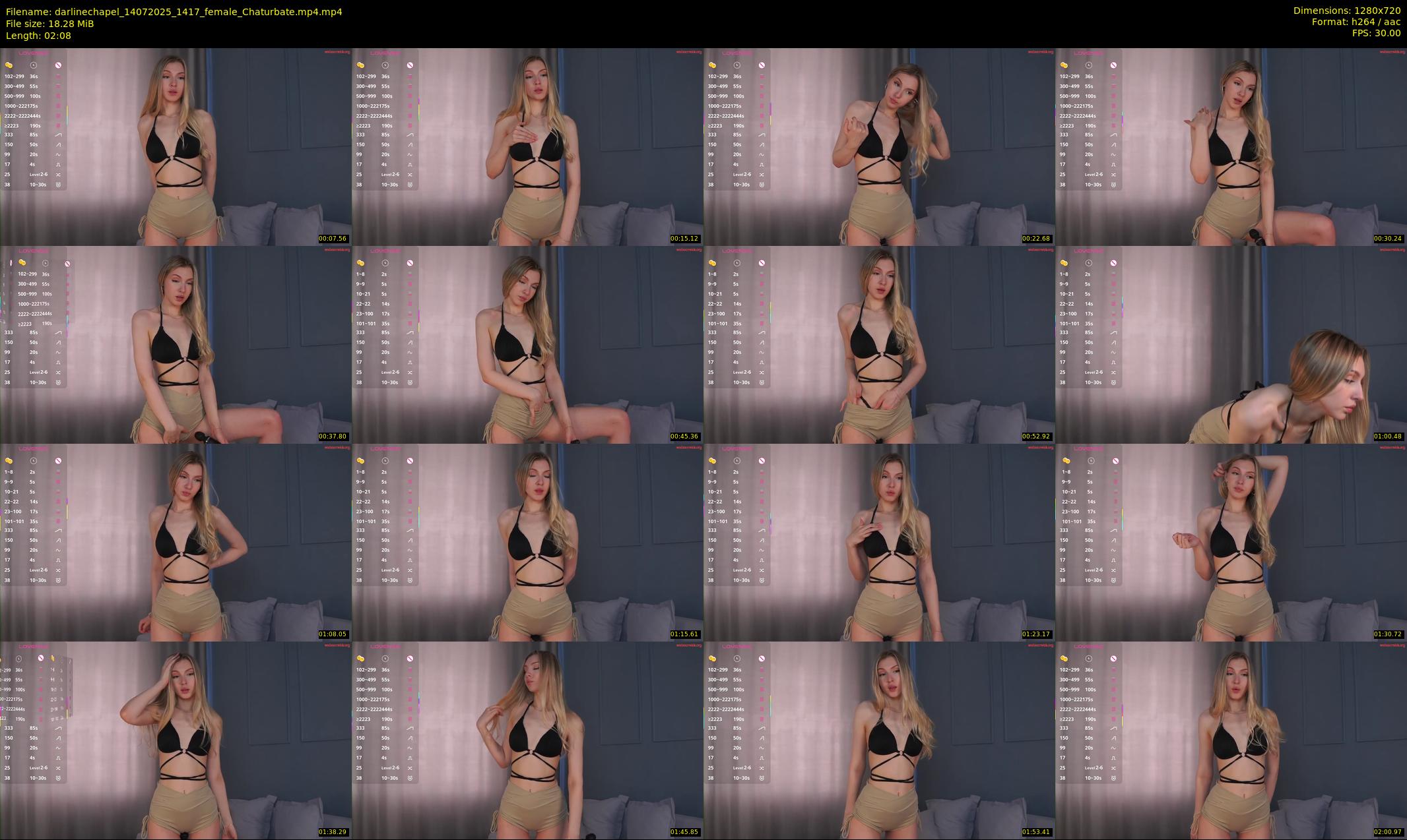 darlinechapel — 3 minute Chaturbate female cam show recording, 720p, Jul 14, 2025