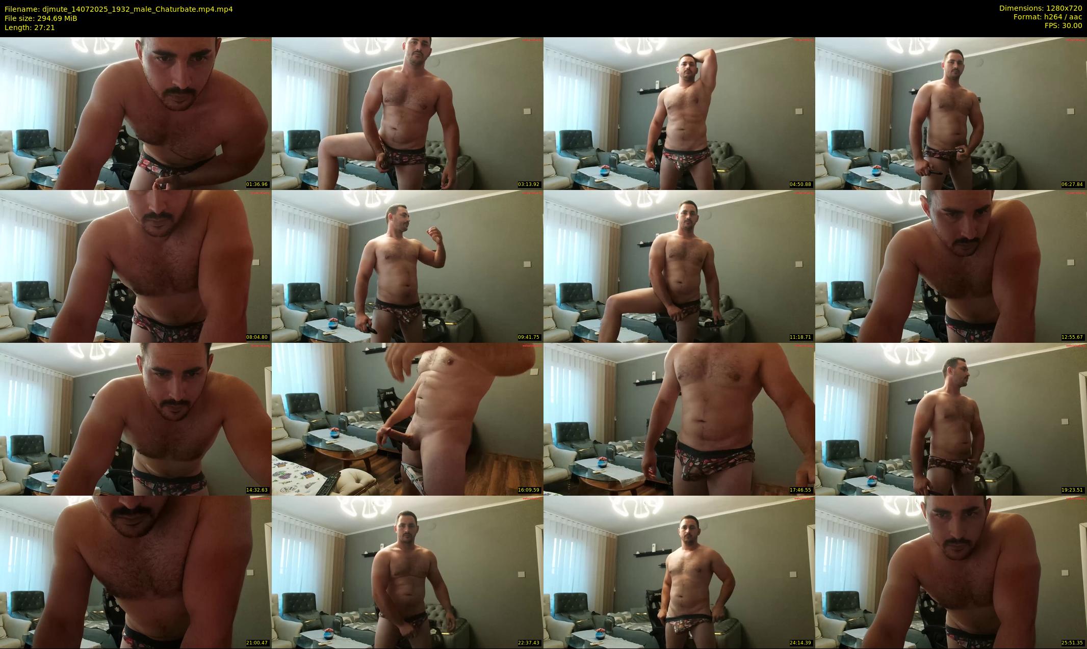 djmute — 28 minute Chaturbate male cam show recording, 720p, Jul 14, 2025