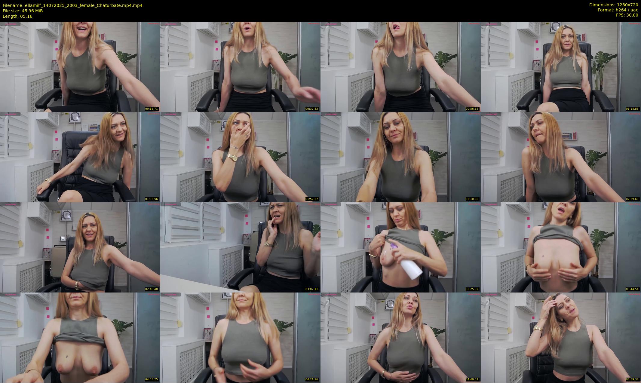 ellamilf — 6 minute Chaturbate female cam show recording, 720p, Jul 14, 2025
