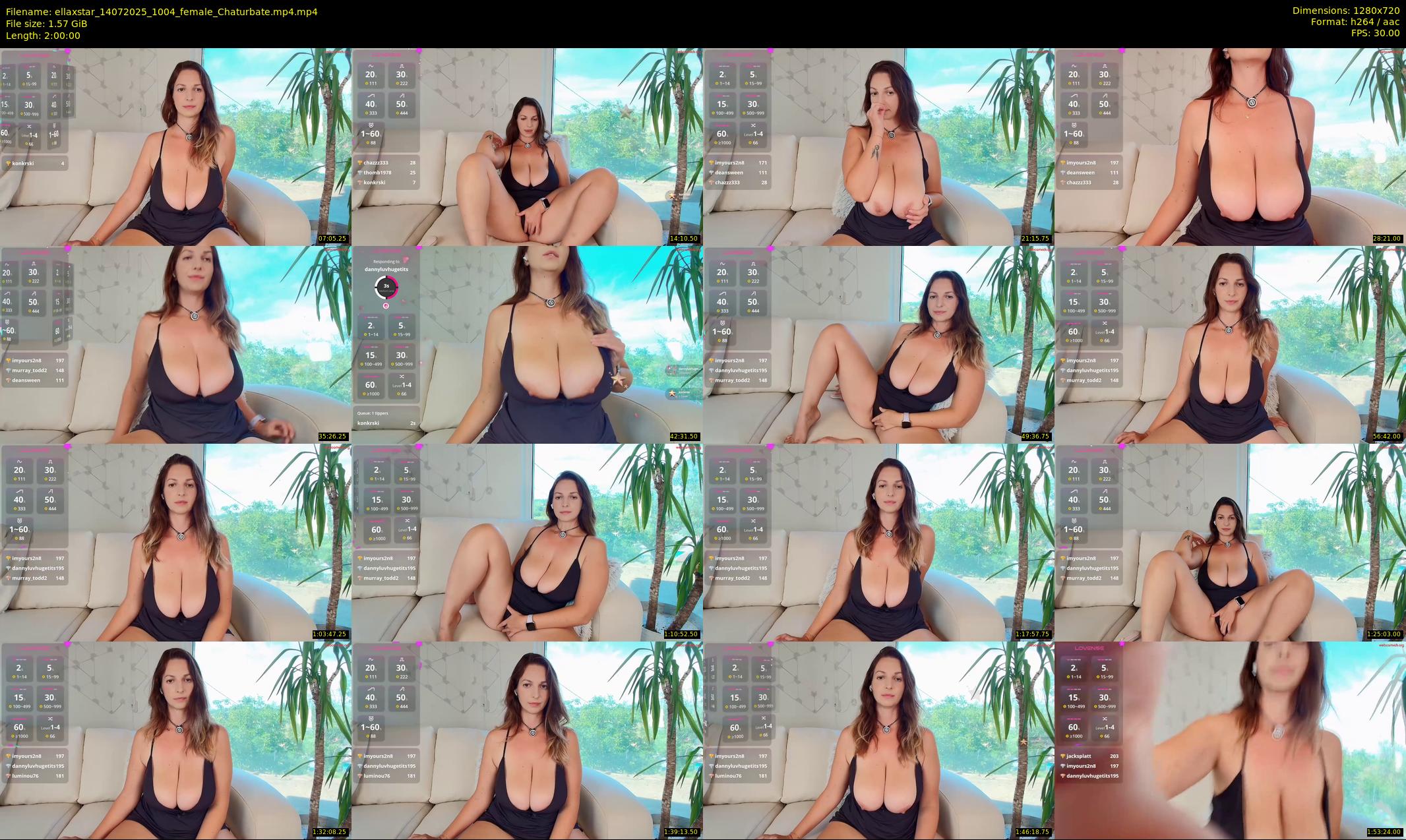 ellaxstar — 120 minute Chaturbate female cam show recording, 720p, Jul 14, 2025