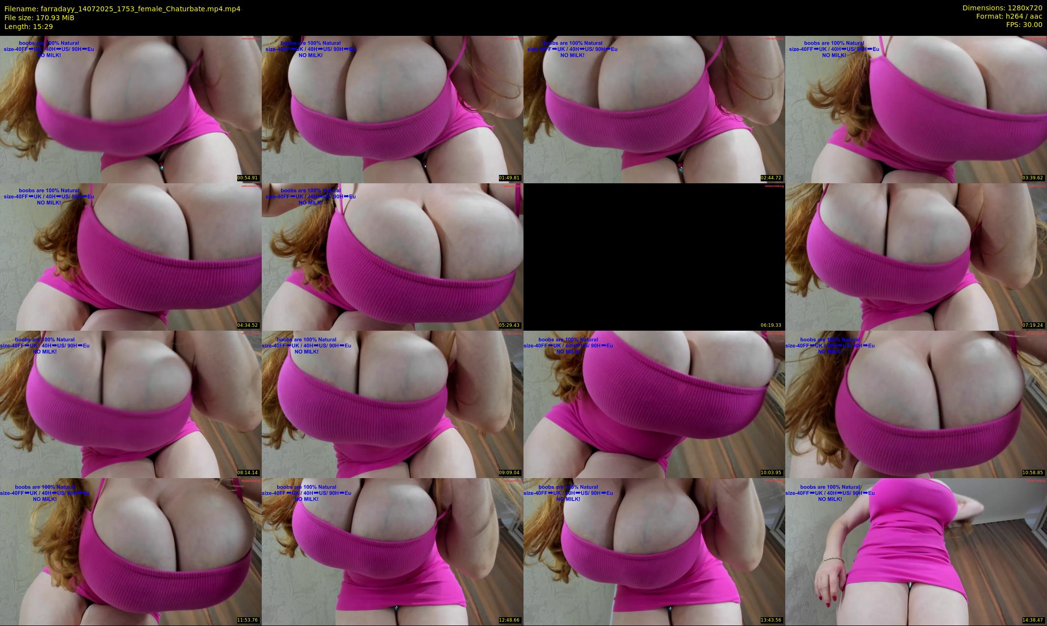 farradayy — 16 minute Chaturbate female cam show recording, 720p, Jul 14, 2025