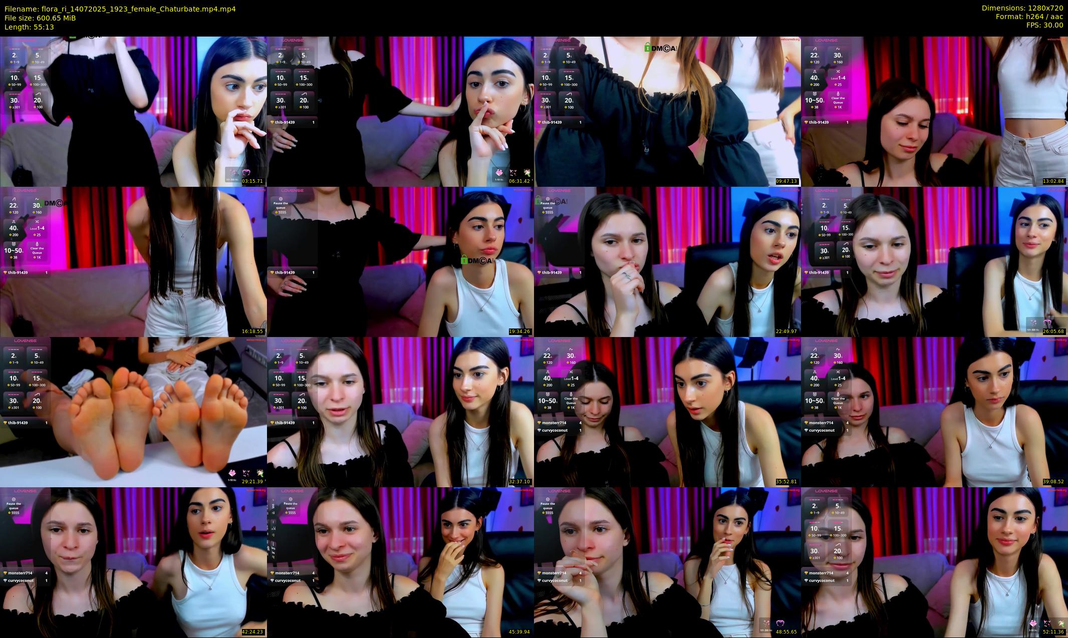 flora_ri — 56 minute Chaturbate female cam show recording, 720p, Jul 14, 2025