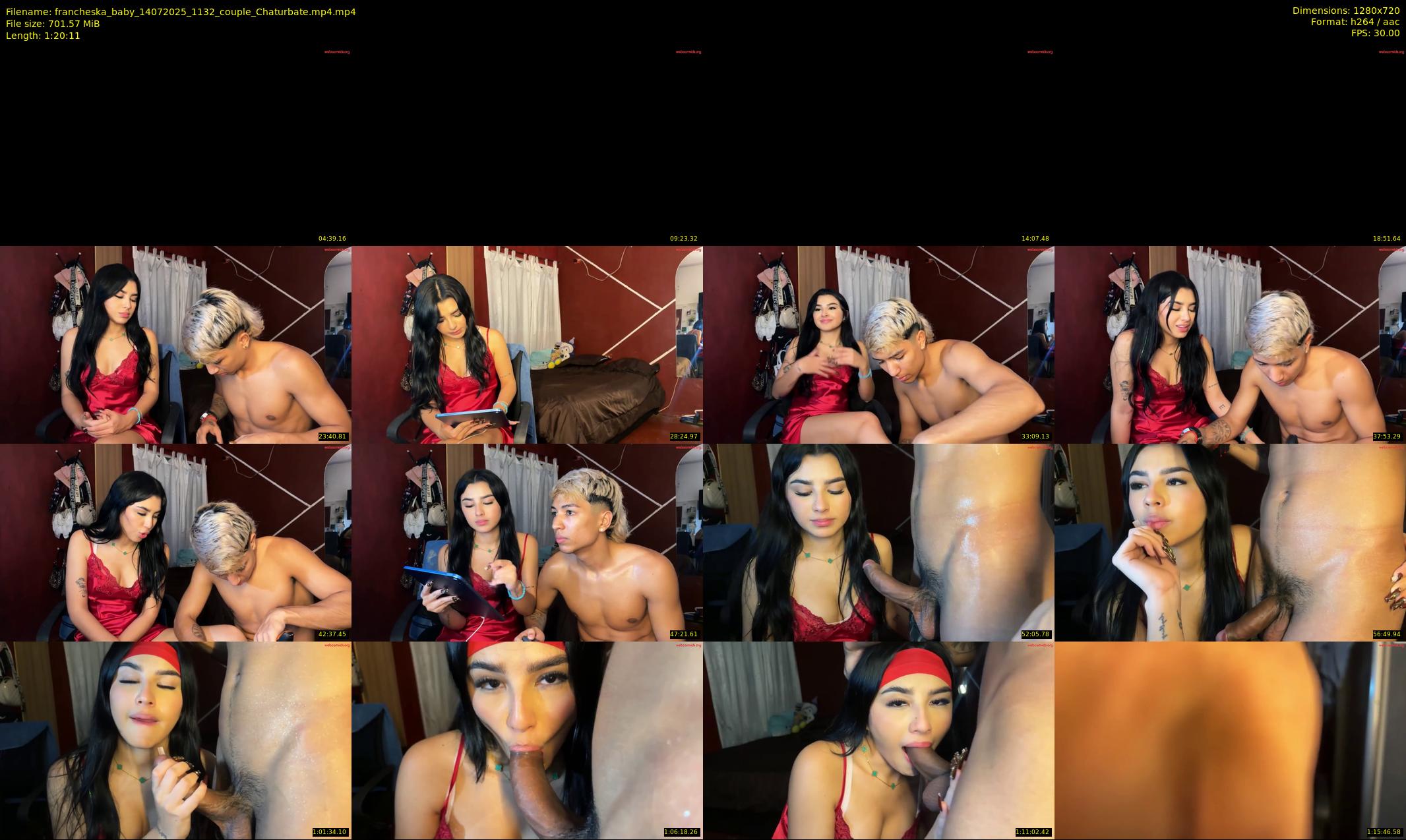francheska_baby — 81 minute Chaturbate couple cam show recording, 720p, Jul 14, 2025