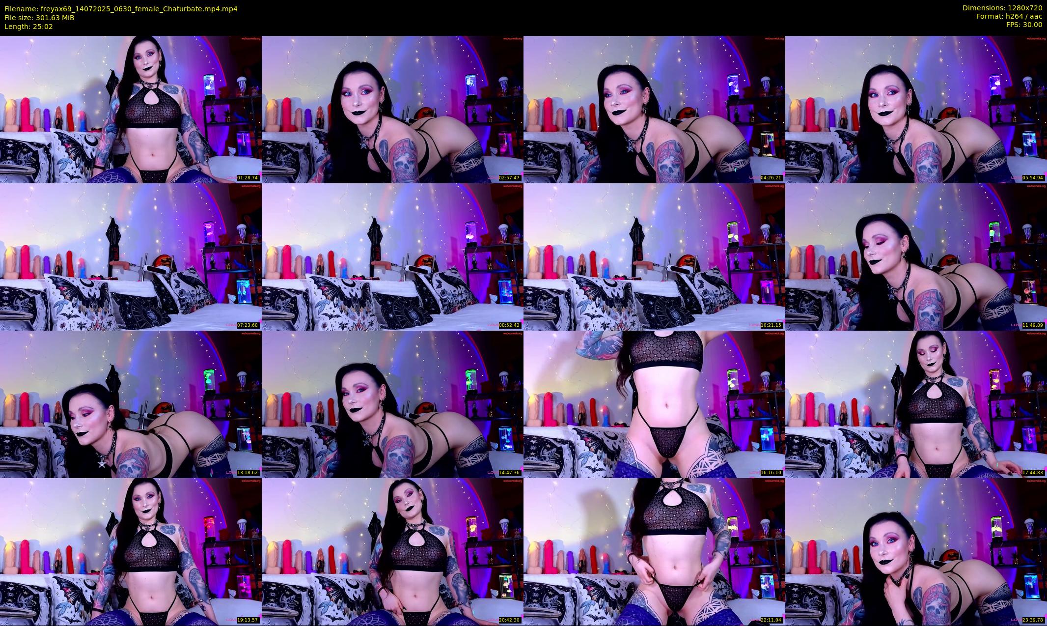 freyax69 — 26 minute Chaturbate female cam show recording, 720p, Jul 14, 2025