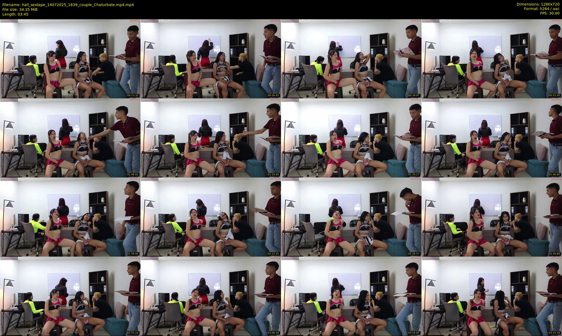 hall_sextape — 4 minute Chaturbate couple cam show recording, 720p, Jul 14, 2025